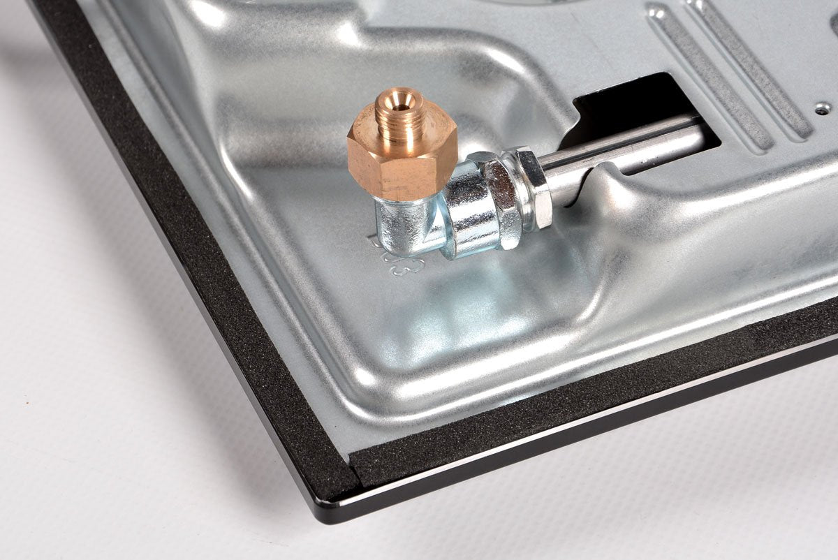 K&H Domino 2 zone glass gas hob 30cm wok burner natural gas built-in with thermocouple flame failure system 2Z-KHGW