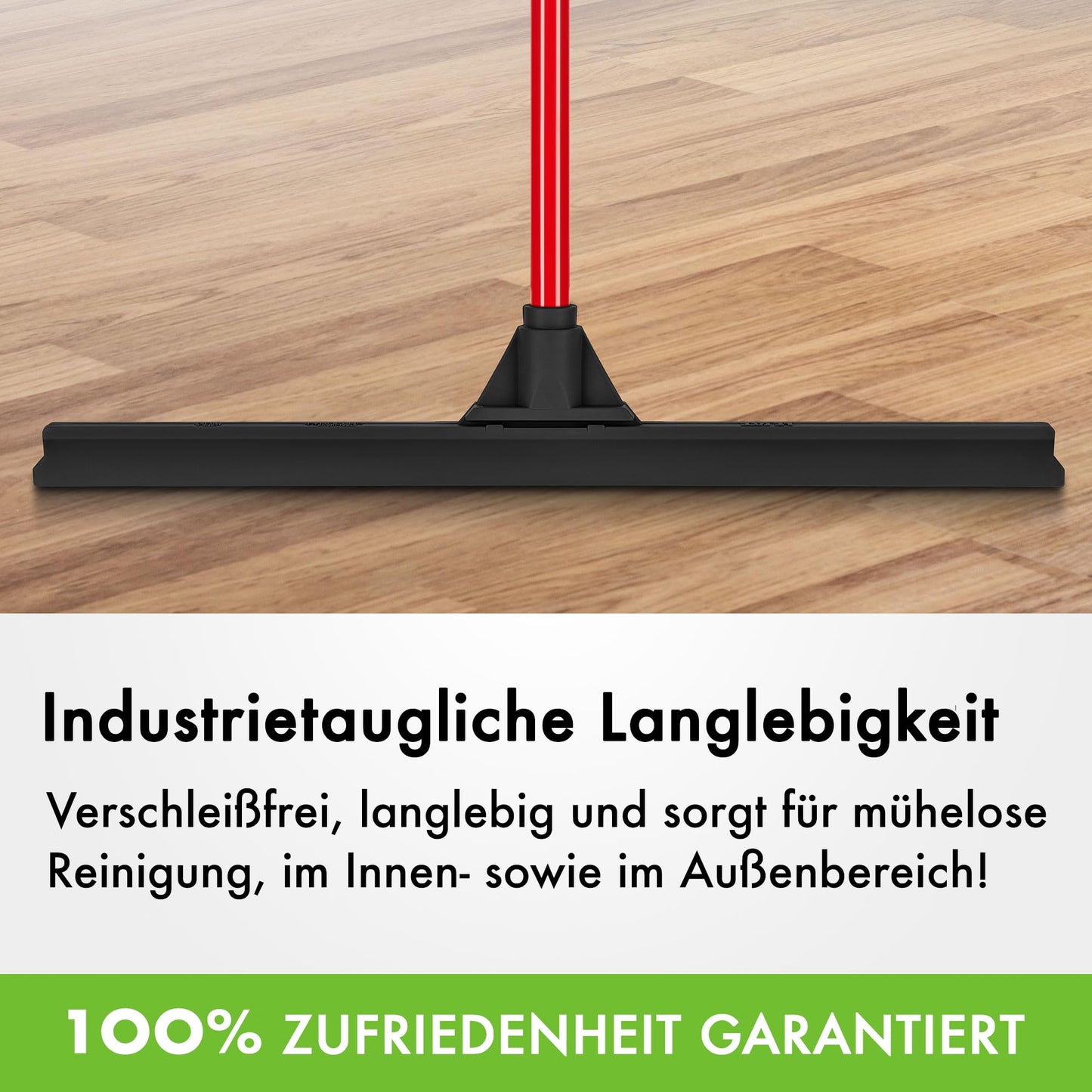 Tyrolean water squeegee floor wiper 60cm rubber blade with squeegee floor | Water squeegee with handle 4-piece handle 140cm | Water squeegee floor suitable for all surfaces, squeegee shower floor