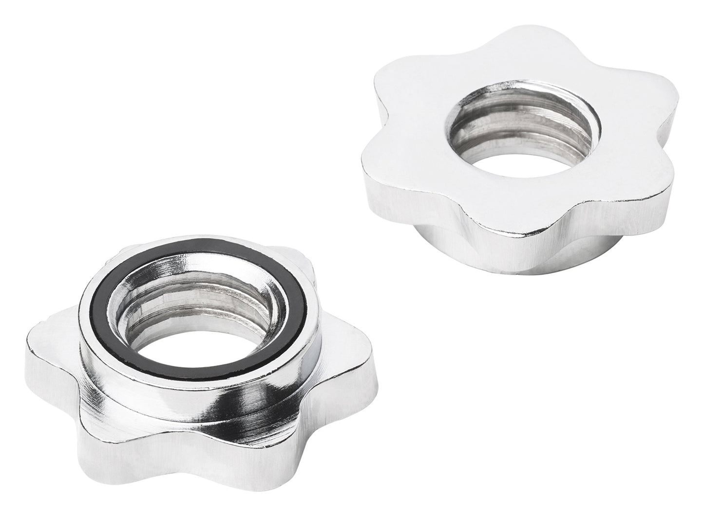 Bad Company chrome dumbbell barbell including star closures 30/31 mm I 2 pieces - 51 cm