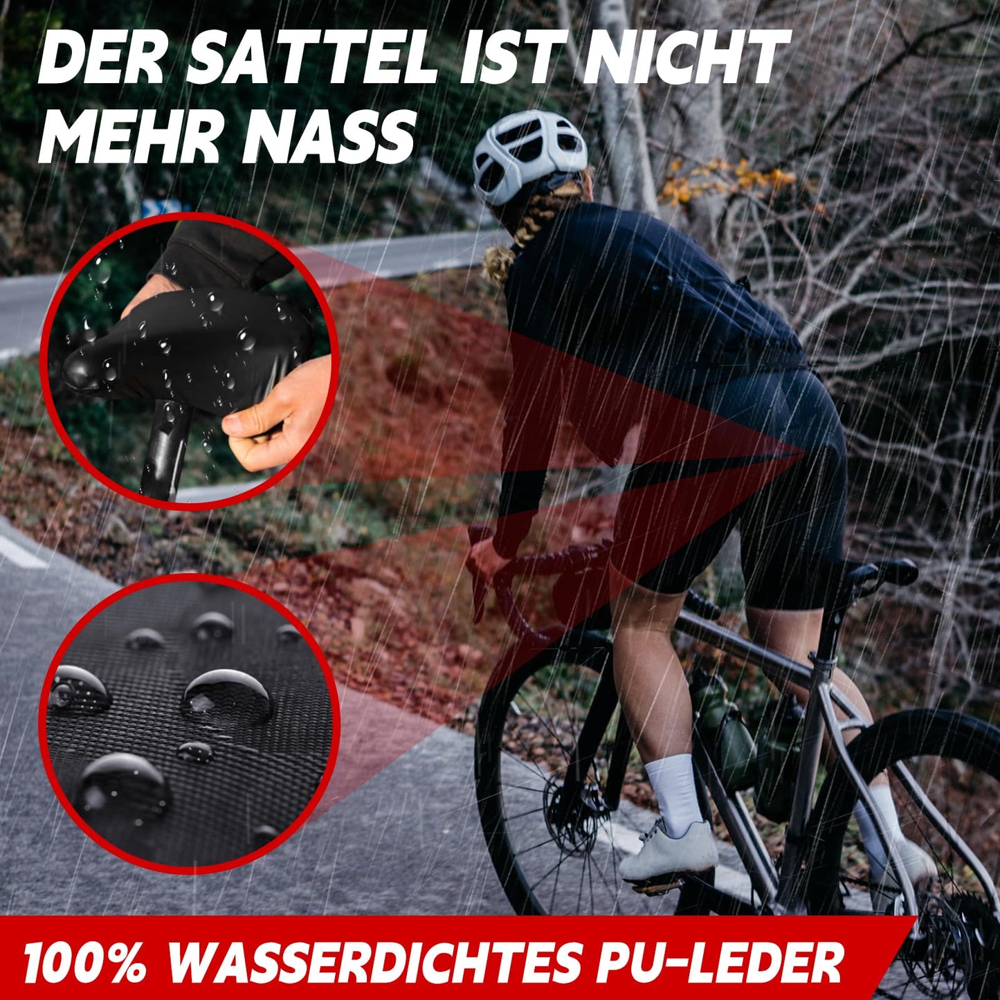NOVATREK Premium Bike Saddle for Women Men Comfortable Soft Shock Absorbing Breathable Ergonomic Waterproof Bicycle Seat, Trekking Road City MTB e-Bike saddle.