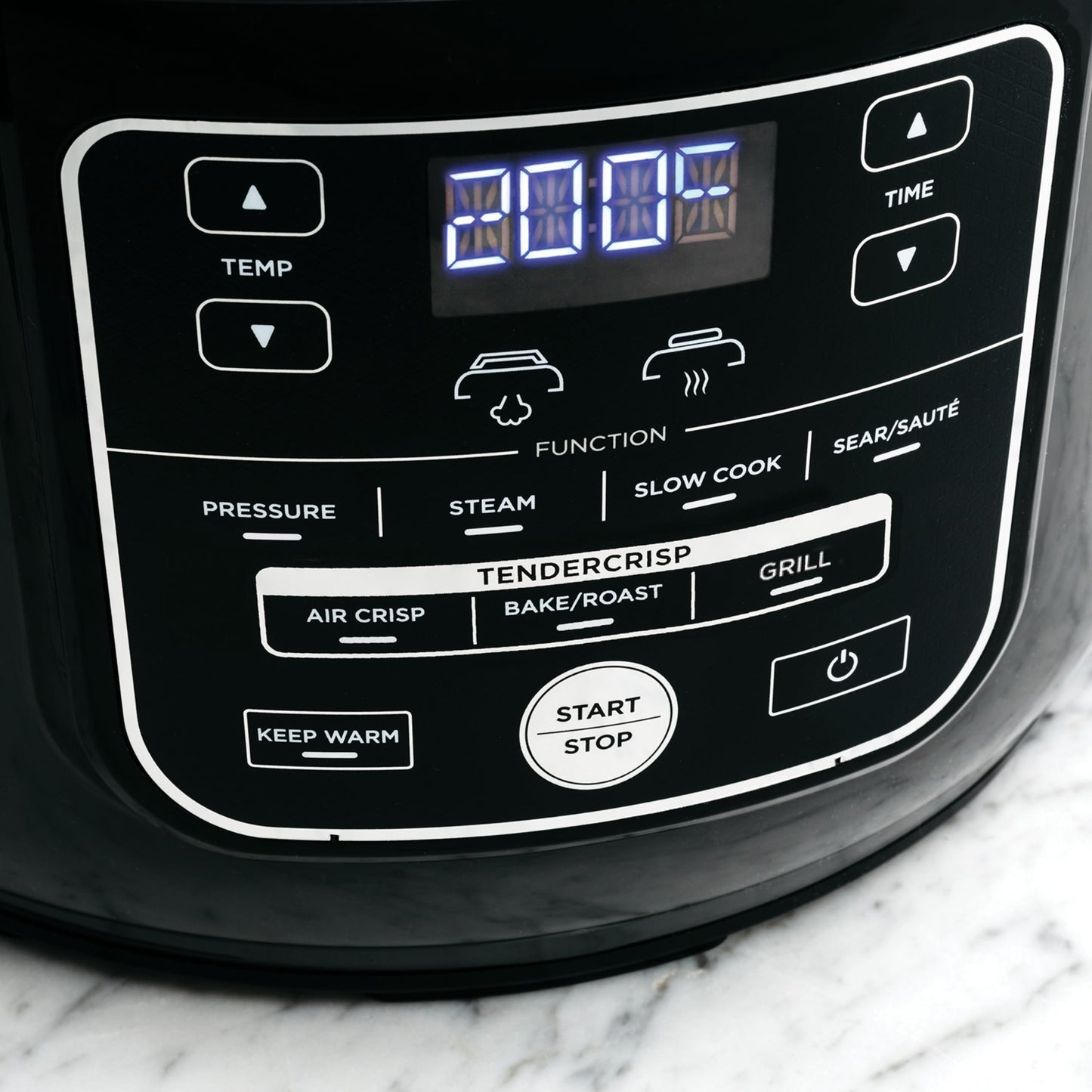 Ninja Foodi Multicooker, 6L, 9-in-1 Multicooker, Pressure Cooker, Airfryer, Slow Cooker, Grill, and more, Brushed Steel & Black, OP300EU