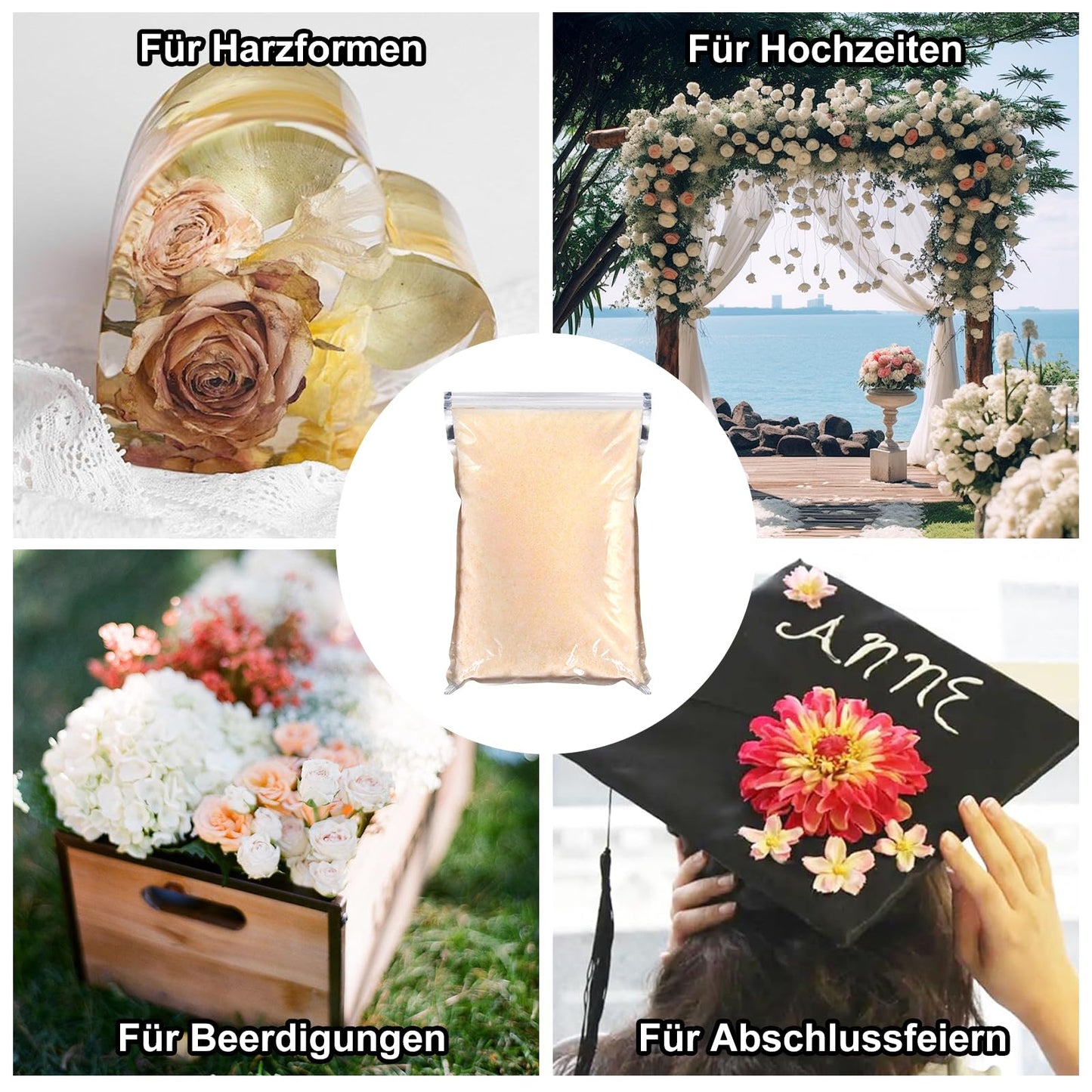 5.5 LBS Silica Gel Desiccant for Drying Flowers Silicate Dry Salt for Flowers DIY Silica Gel Reusable Drying Crystals with Color Change