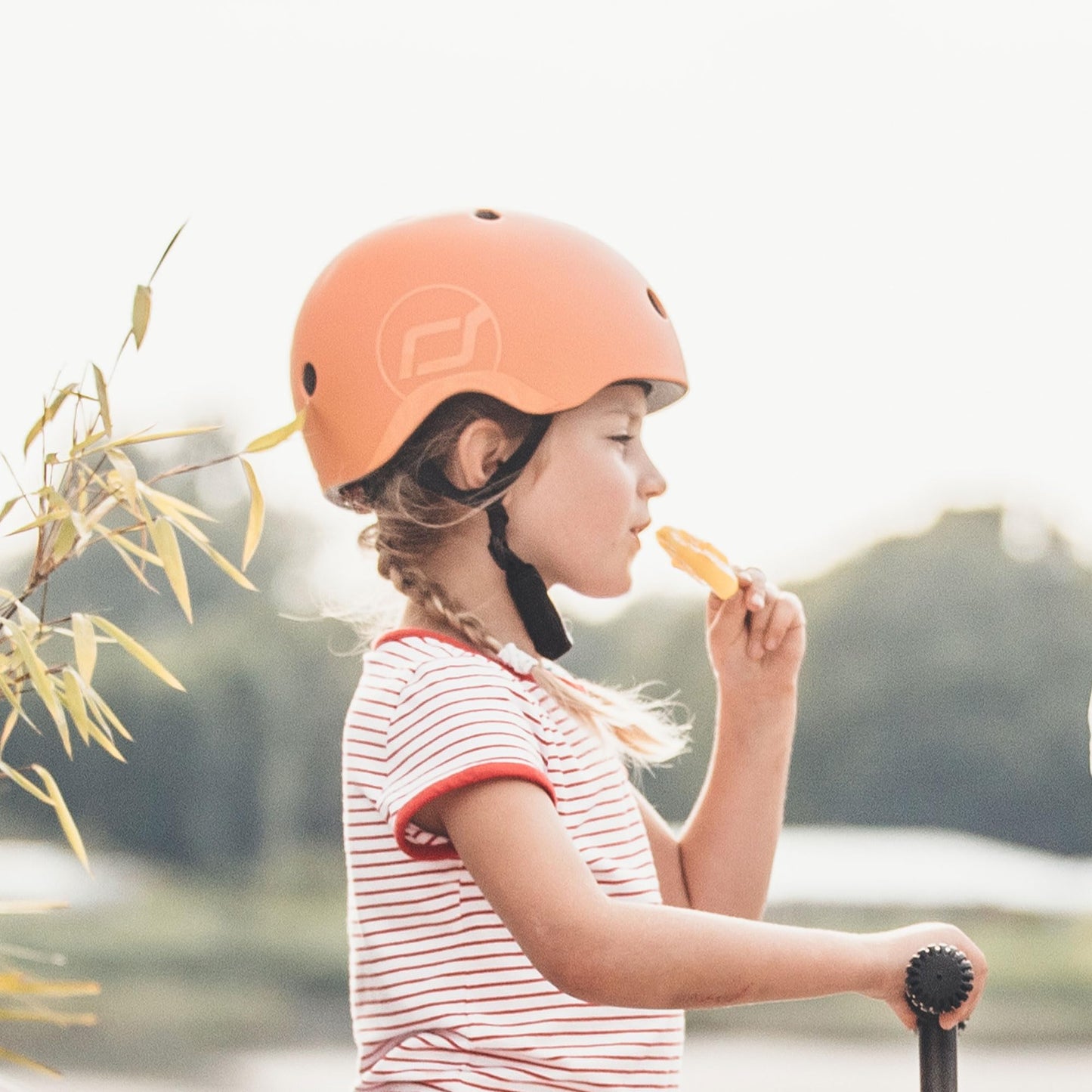 Scoot & Ride Kids Bike Helmet, Peach, 51 to 55cm