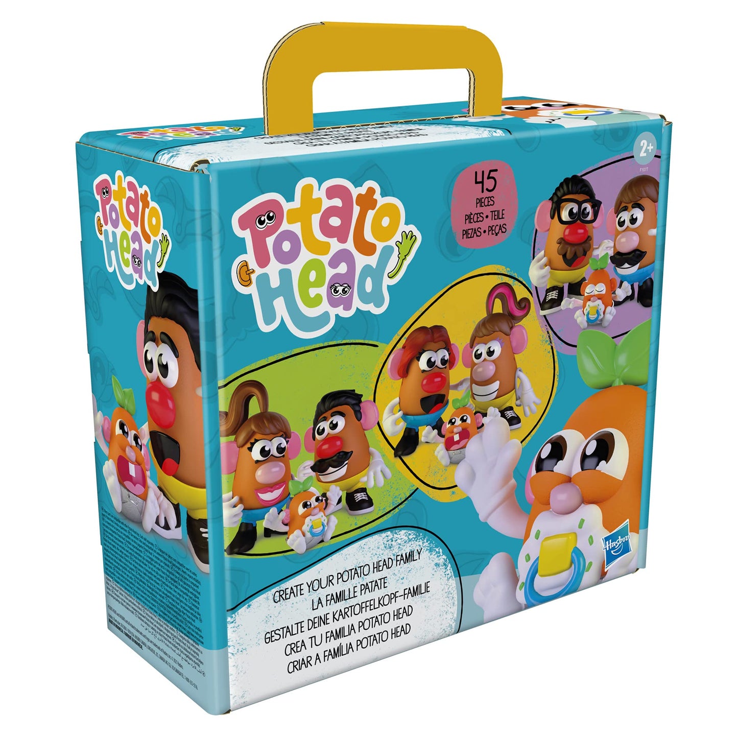Potato Head My Little Pony Family, toy for kids ages 2+, 45 pieces for fun potato head family.