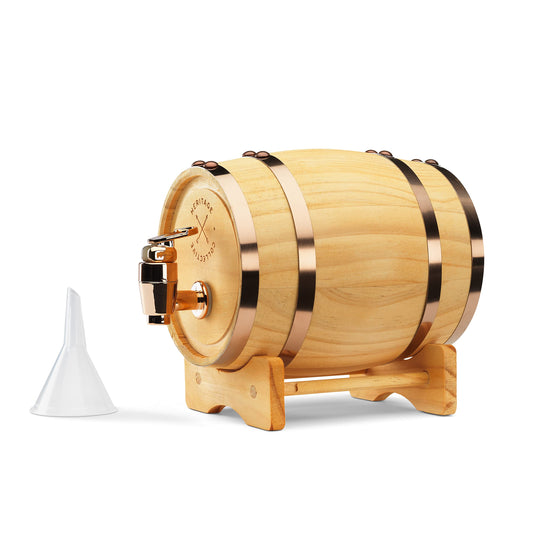InGenious Mini decanter made of wood for whisky barrels | functional drink holder for whisky and spirits.