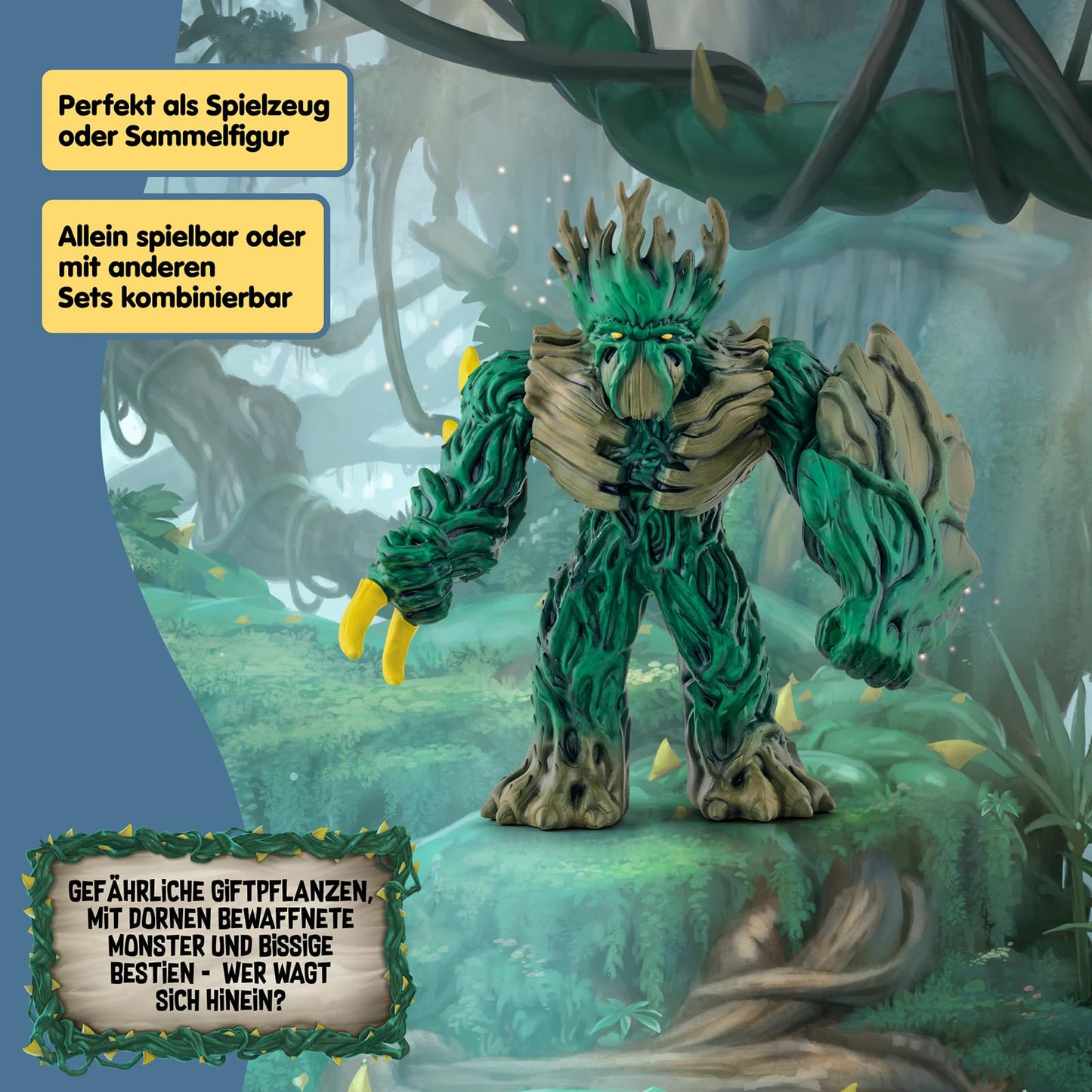 SCHLEICH ELDRADOR Creatures | Jungle King 70151 | ELDRADOR Monster figurine with rotating head and movable arms | great gift for kids | for ages 7 and up | 14 x 7 x 114 cm