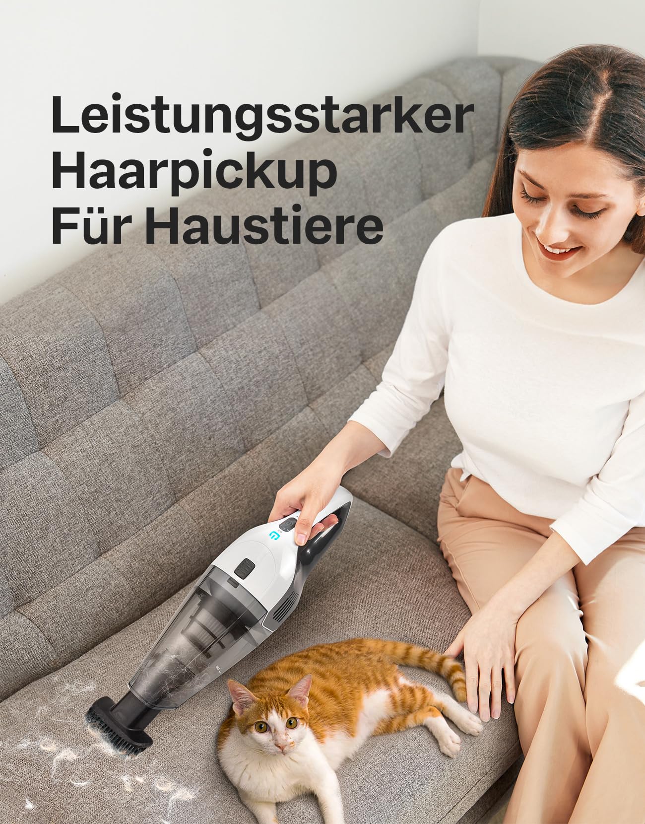 Handheld vacuum, powerful, portable, lightweight, cordless handheld vacuum with 25-30 minutes of long runtime, rechargeable battery, and fast charging for car, carpet, stairs, pet hair.