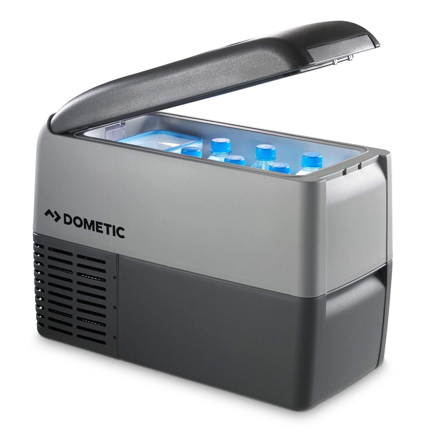 DOMETIC CDF 26 compressor cooler/freezer, 21 liters, 12/24 V for car, truck, or boat with battery monitor, Grey