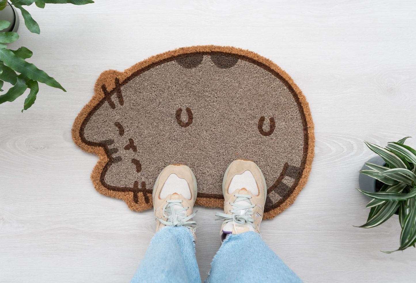 Group Erik Coconut doormat Pusheen Cat - dirt trapping mat 40x60 cm - funny doormat - indoor kawaii decoration merch