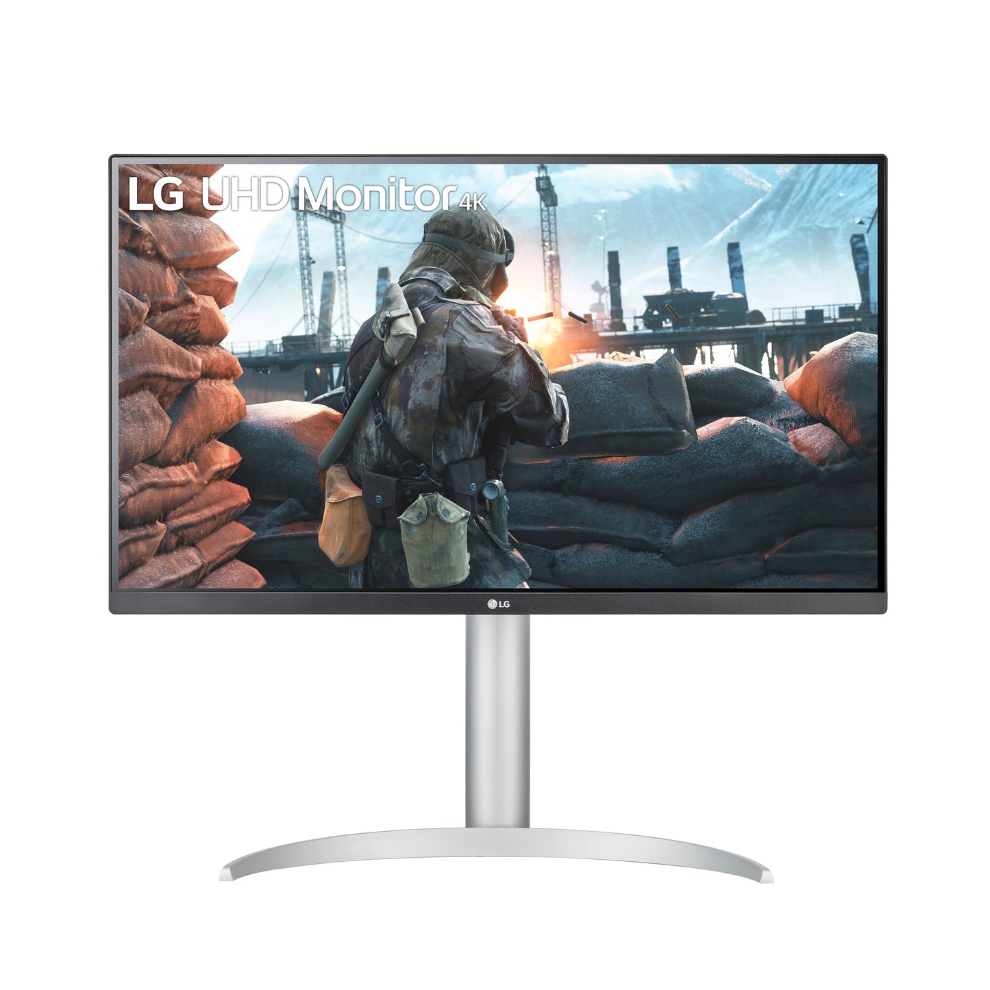 LG, 27-inch, Ultra UHD 4K Monitor, 68.4cm, 16:9, Super Resolution, 3840 x 2160, 60Hz, 5ms, HDR10, AMD FreeSync, DCI-P3 95%, DisplayHD 400, 27UP650K-W.AEU - White