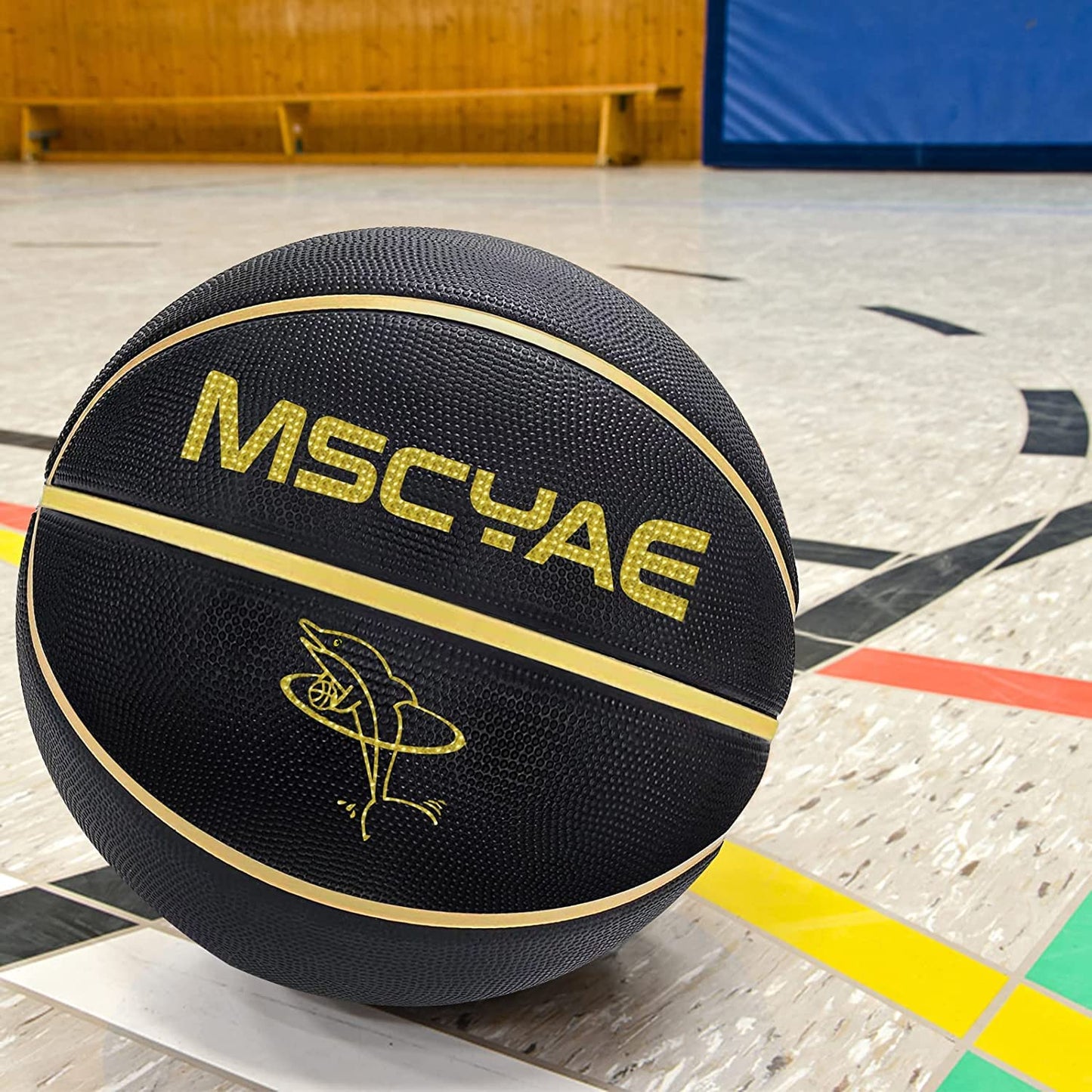 Basketball Size 5 for kids - Mini Basketball Size 3 for youth kids hands - Outdoor Rubber Black