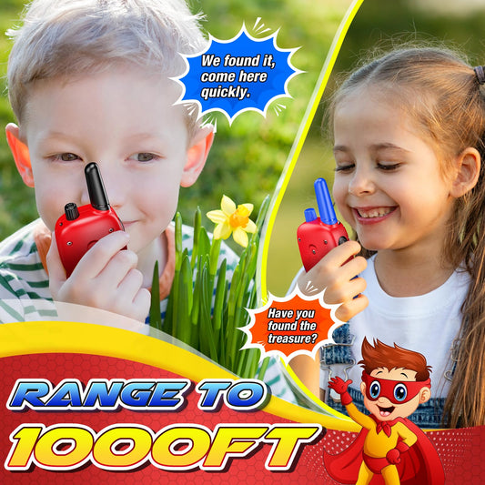 Toyokid Walkie Talkie for Kids, Toy for Ages 3-12, Gift for Boys and Girls 3 4 5 6 7 8 9 10 years old, Easter Gifts, Outdoor Toys, Walkie Talkie, and Games for Boys.