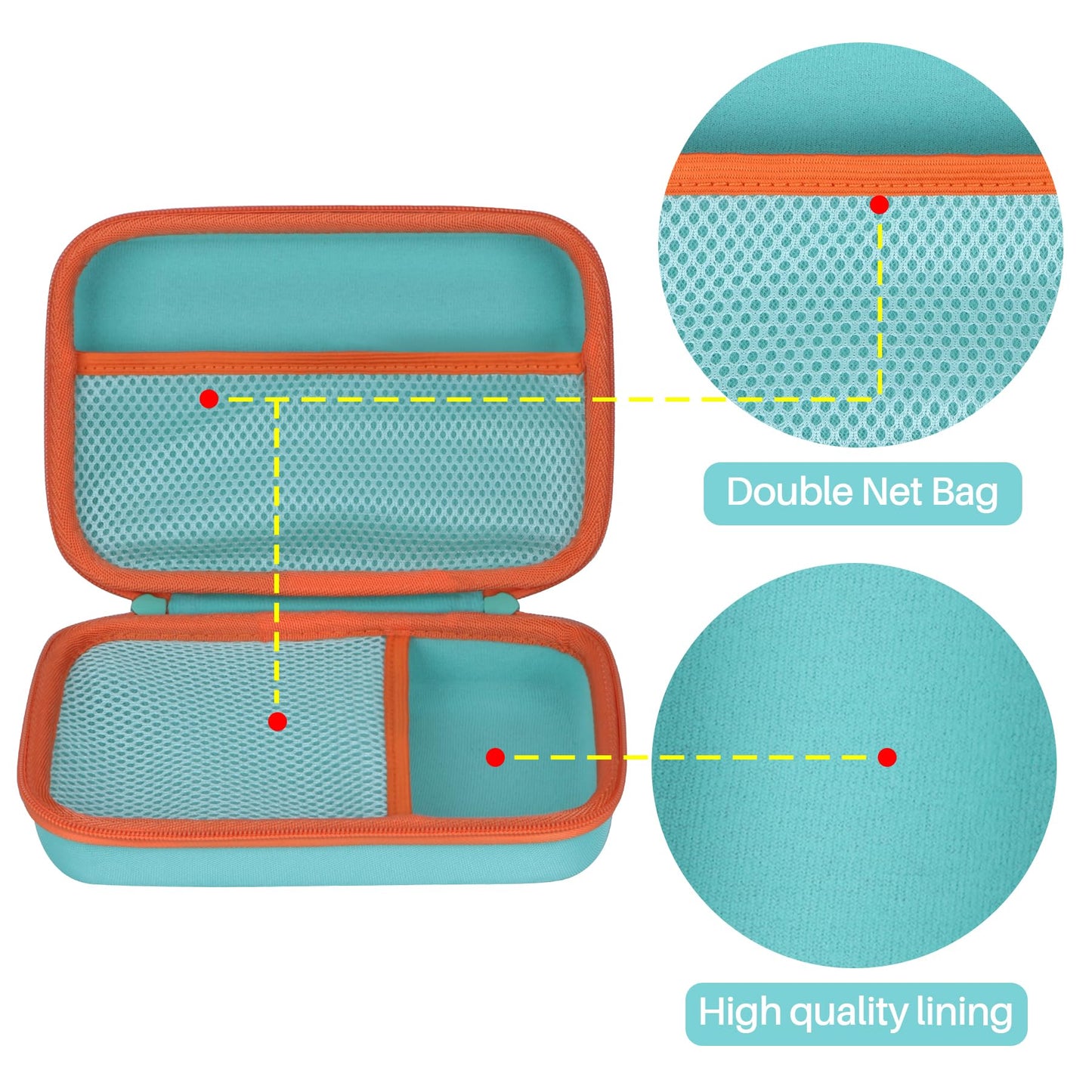 Lebakort hard protective case for SCRIB3D P1 3D printing pen / MYNT3D Super 3D pen / 3Doodler Start 3D printing pen.