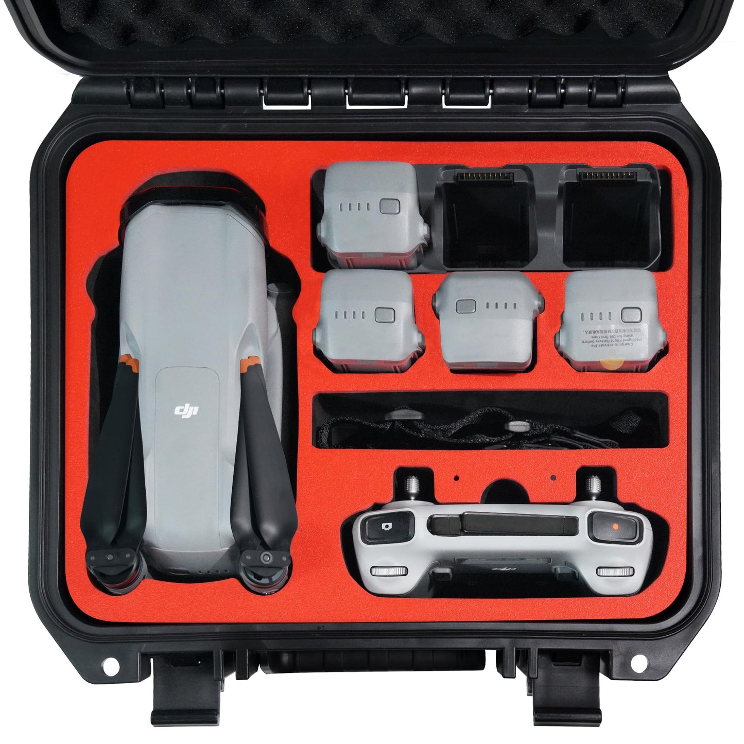 CYNOVA case for DJI AIR 3 Drone, DJI Air3 waterproof hard shell case with secure carrying bag for DJI Air 3 Fly More Combo Drone accessories, compatible with DJI RC 2/RC-N2 remote control.