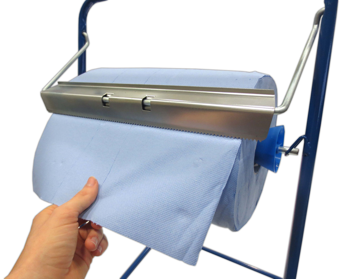 2 x blue cleaning rolls, 2-ply, 500 sheets each, total approx. 1000 sheets, approx. 36x36 cm, perforated, absorbent cleaning cloths, wiping paper, wipes.
