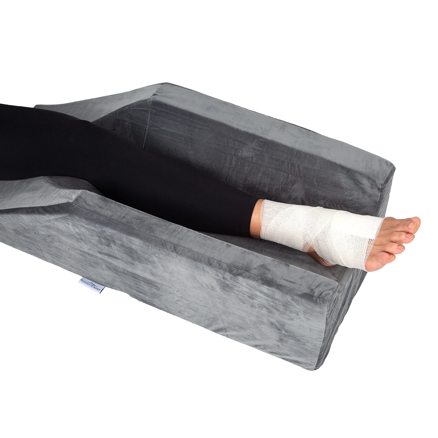 MKS Vein Pillow - Vein Wedge Leg Rest Pillow made of foam with washable cover - Leg elevation pillow for injuries or post surgeries.