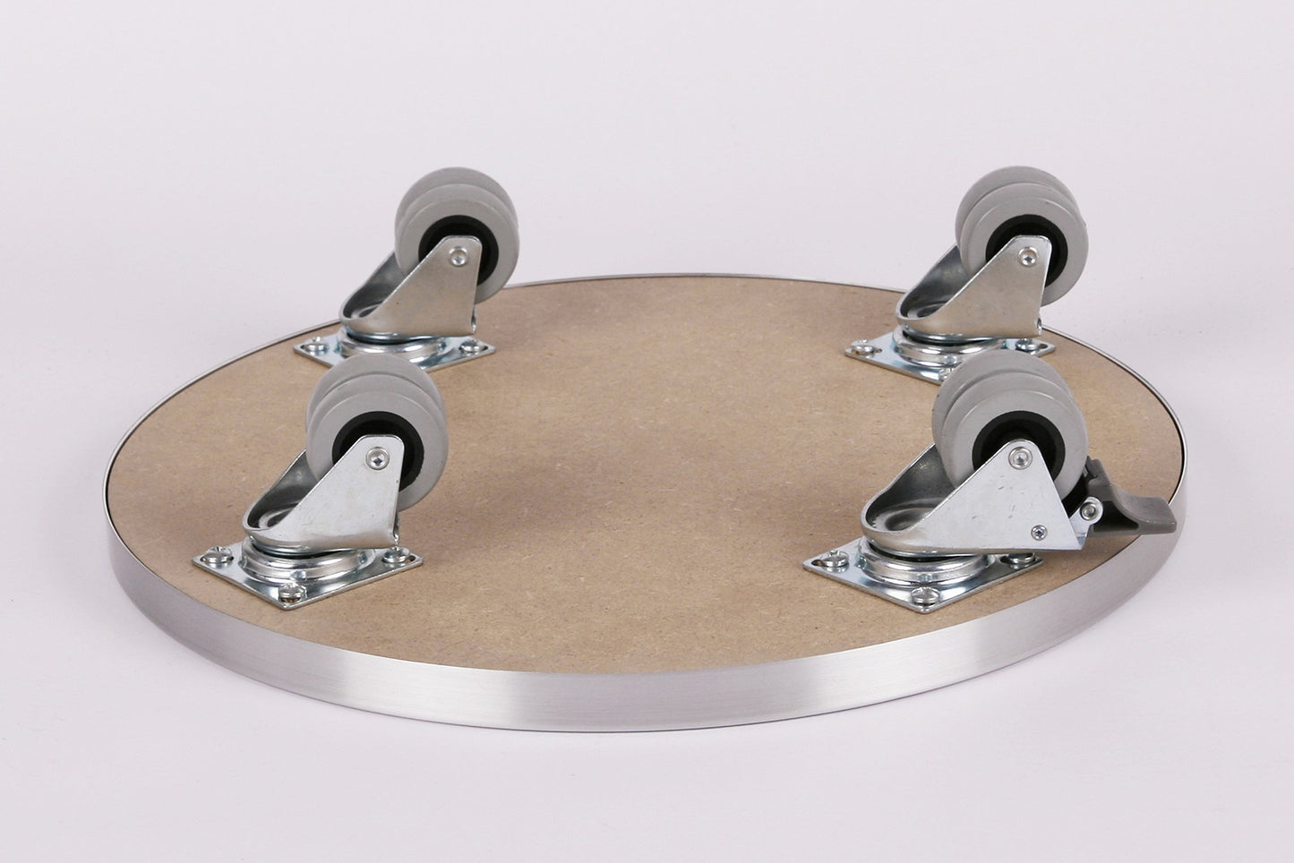 Furniture/plant dolly (Pro) Ø 40 cm, aluminum, 300kg, double casters + brake, Brand: Szagato, Made in Germany (Design plant dolly transport dolly)