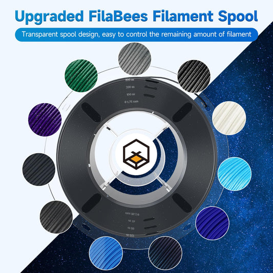 FilaBees ASA Filament 1.75mm Sparkle White, 3D printer filament for printing outdoor functional parts, weather and heat resistant 1KG