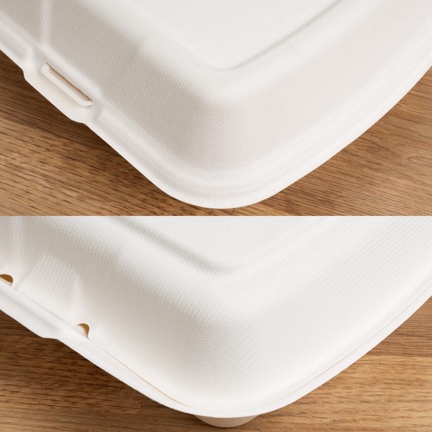 Love Nature Biodegradable Menu Box 1 Compartment 50 Pieces - Sugarcane Disposable Tableware - Disposable Menu Box - Takeaway Packaging - To-Go Food Packaging