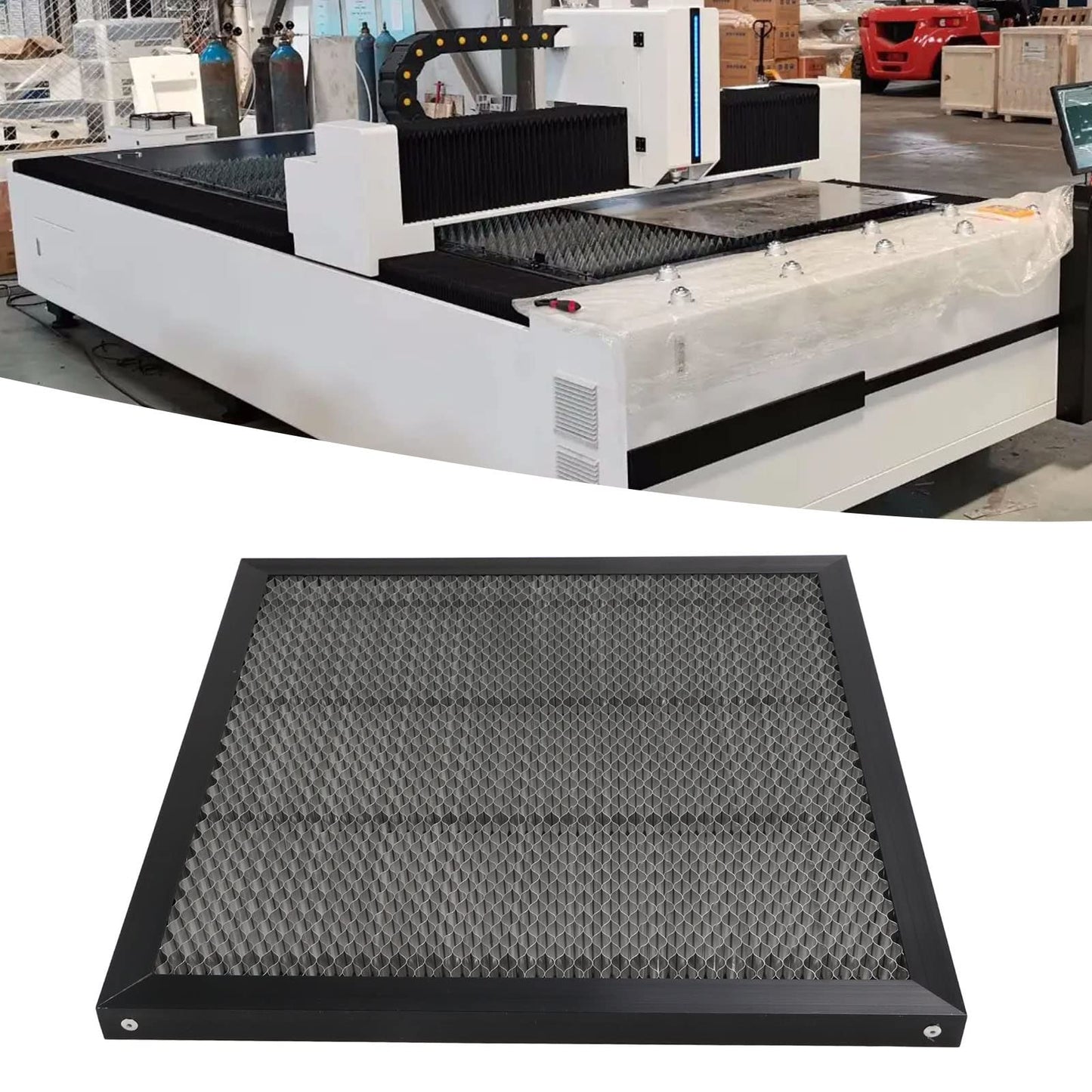 Aluminum honeycomb grid, 400x400 panel worktable for laser engravers, 400 x 400 mm aluminum alloy laser cutting machine platform, aluminum alloy laser bed worktable