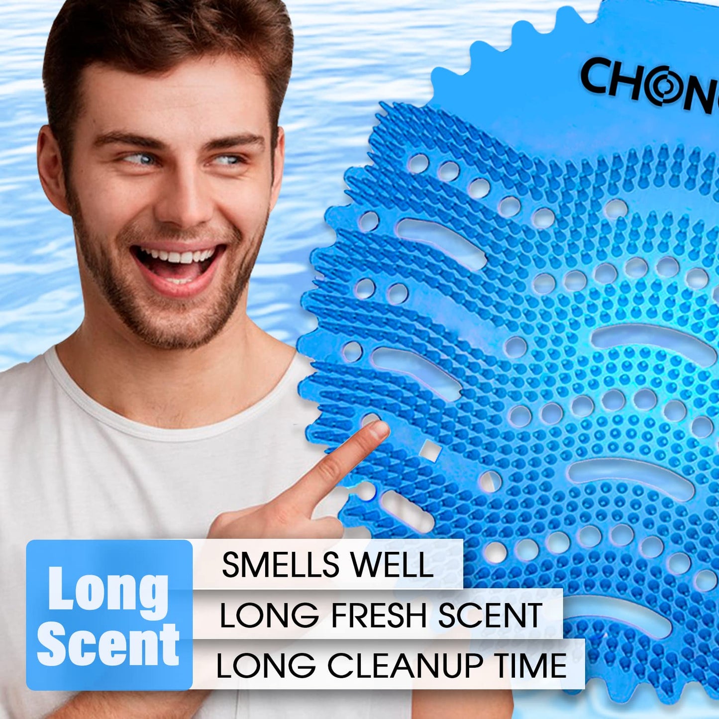 36 pieces of urinal screens with scent, urinal screen splash guard air freshener individually packaged for toilet guest bathrooms public restrooms urinal - 12 pcs sea breeze, 12 pcs lemon, 12 pcs orange.