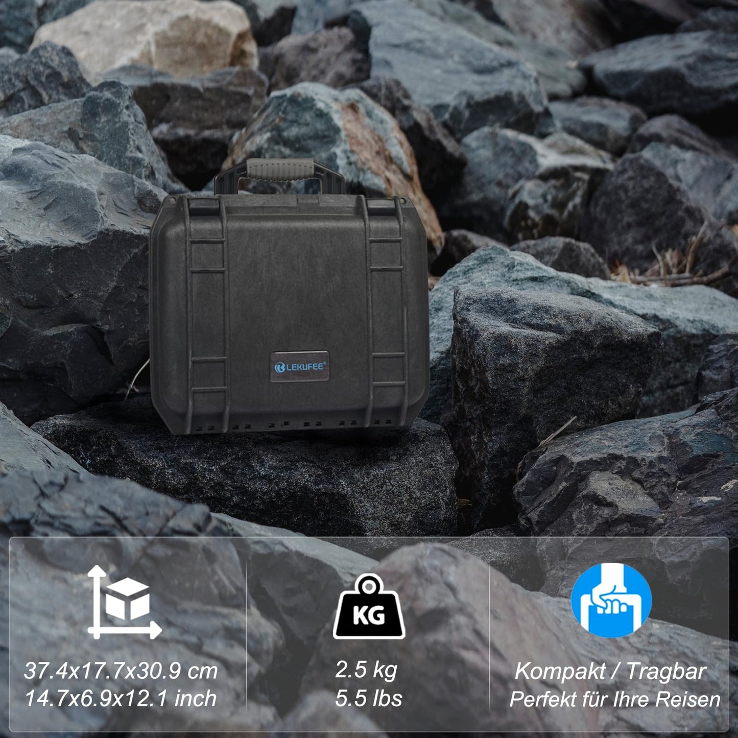 LEKUFEE waterproof carrying case for DJI Air 1/DJI Goggles 2/DJI Goggles Integra/DJI RC Motion 2 and DJI Air accessories (Case only) (Not for DJI Air 2)