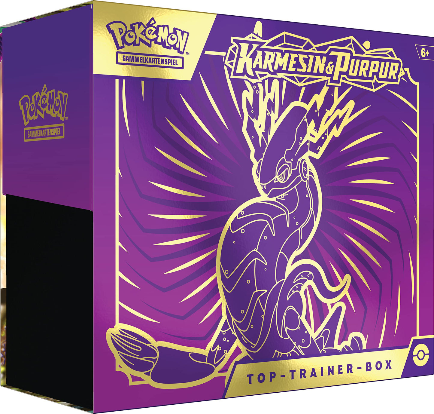 Pokémon Trading Card Game: Top Trainer Box Crimson & Indigo (Miraidon) (9 booster packs & premium accessories)