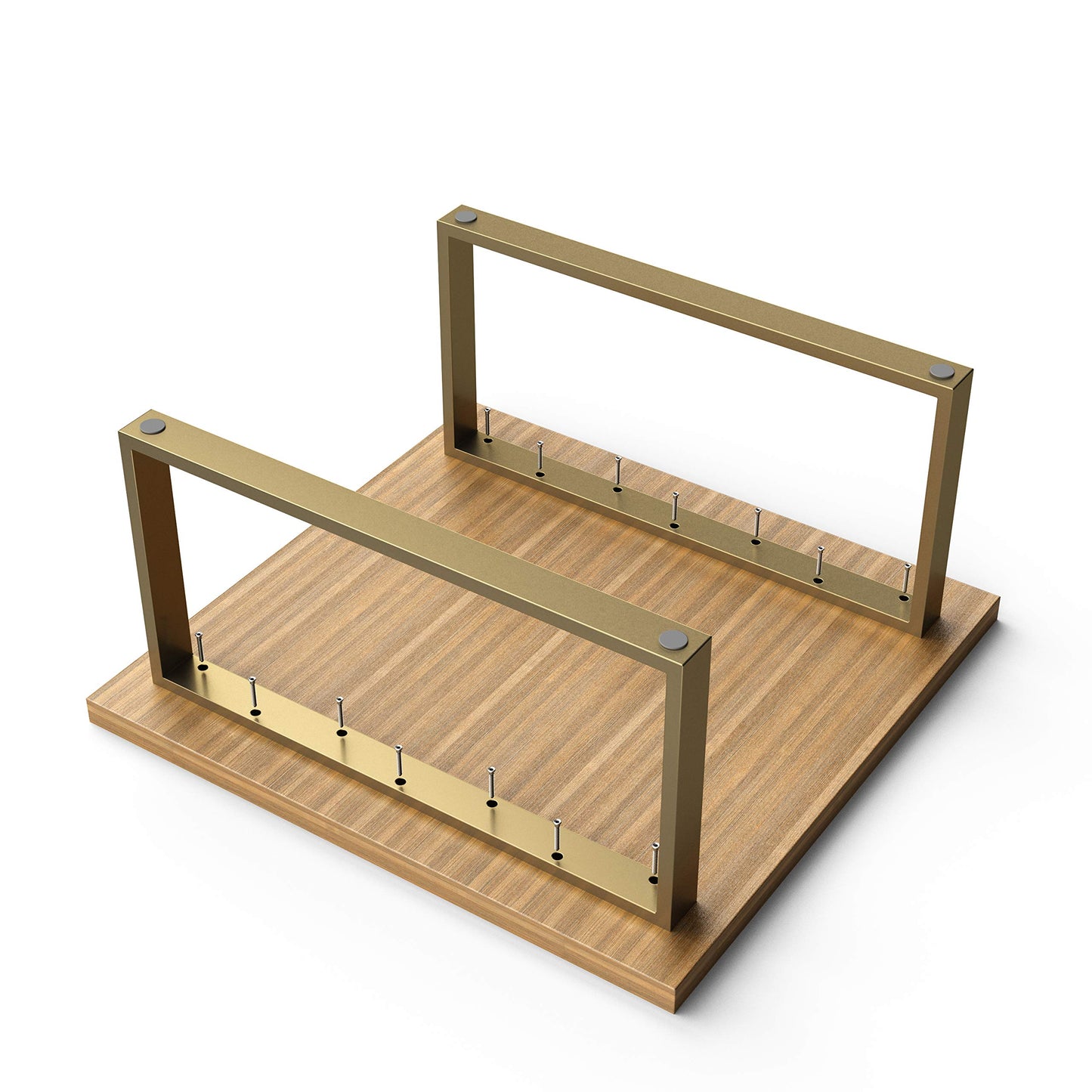 Sossai® coffee table legs made of steel (powder coated) | CKK1 | Color: Gold | Width 65 cm x Height 40 cm | 2 pieces (pair) | Design table legs