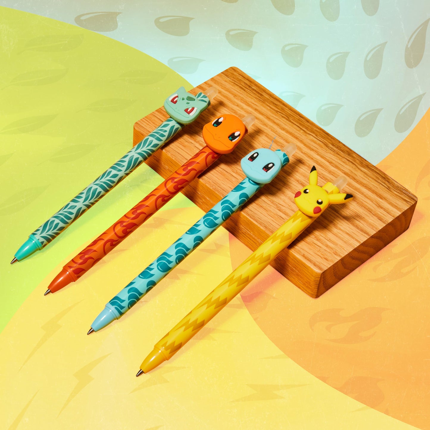 Pokemon Erasable Ballpoint Pen Kids 4-Pack Set Blue Ink Pikachu Rollerball with Eraser School Gifts for Boys and Girls