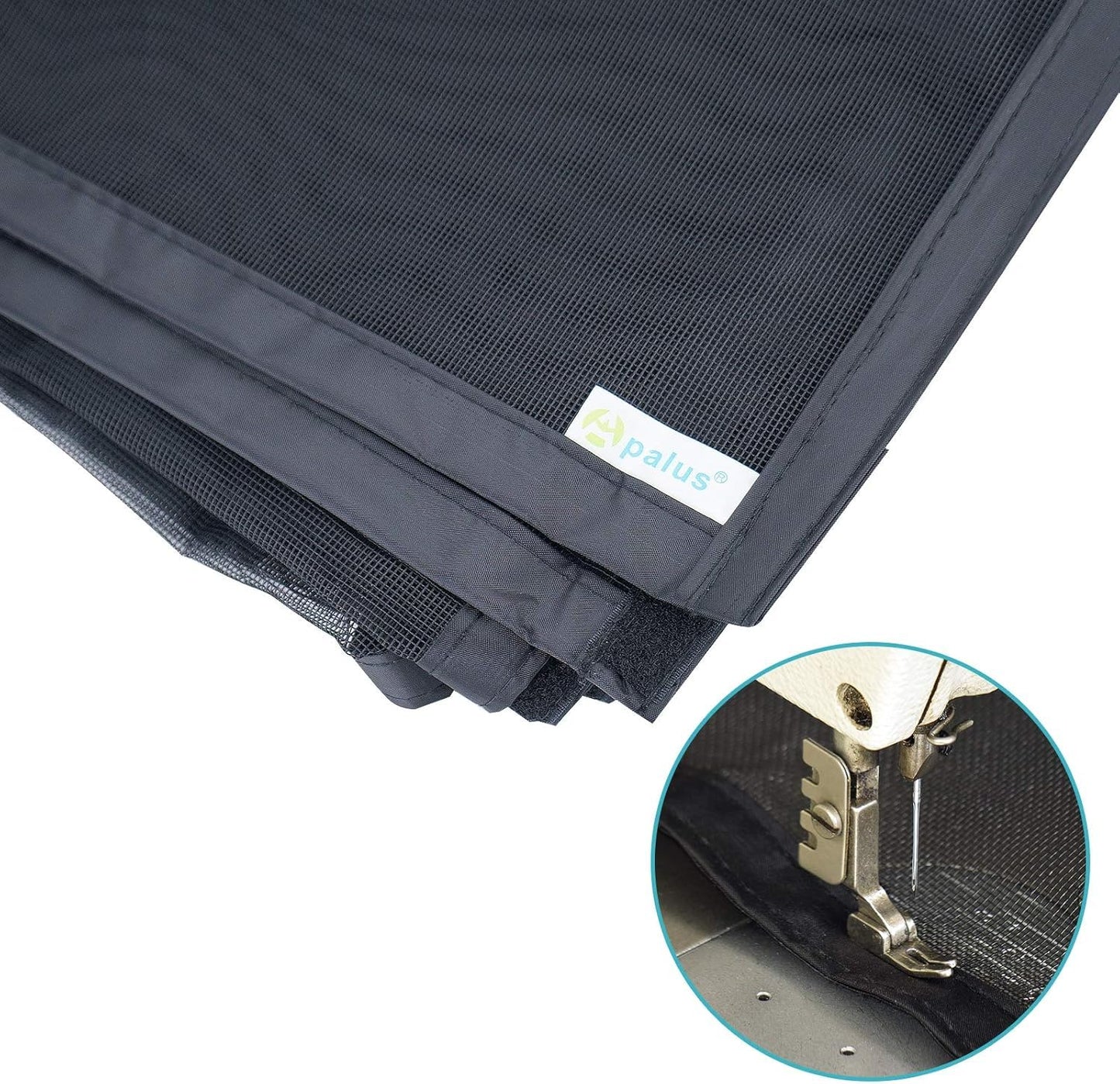 Apalus VP Magnetic Screen Door, Insect Screen for Balcony Door 90x200 cm, 2x more durable than the Apalus Classic, Cat claw resistant, Stronger magnets, 3.8 cm wide Velcro, Not adjustable.