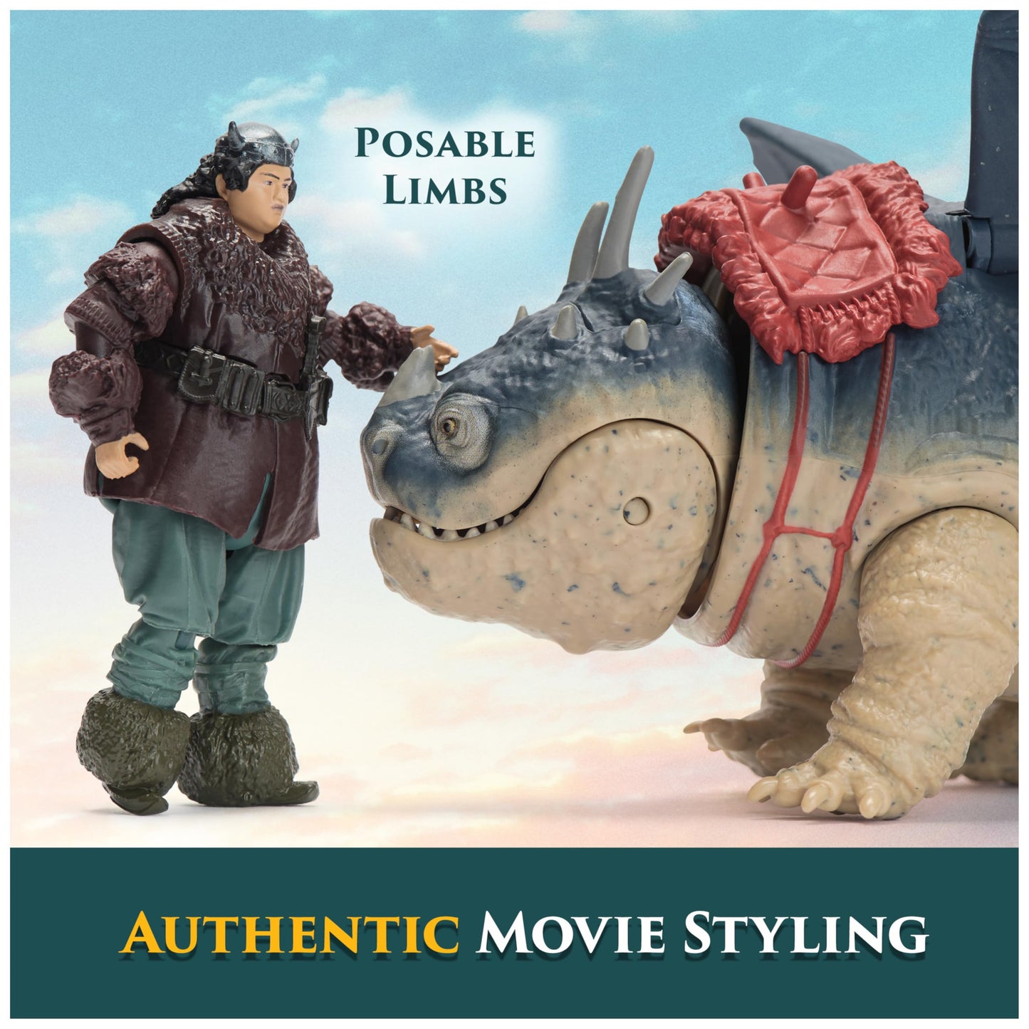 Dreamworks How to Train Your Dragon Viking and Dragon Action Figure Set featuring Meatlug and Fishlegs. Perfect toy for kids 4 and up.