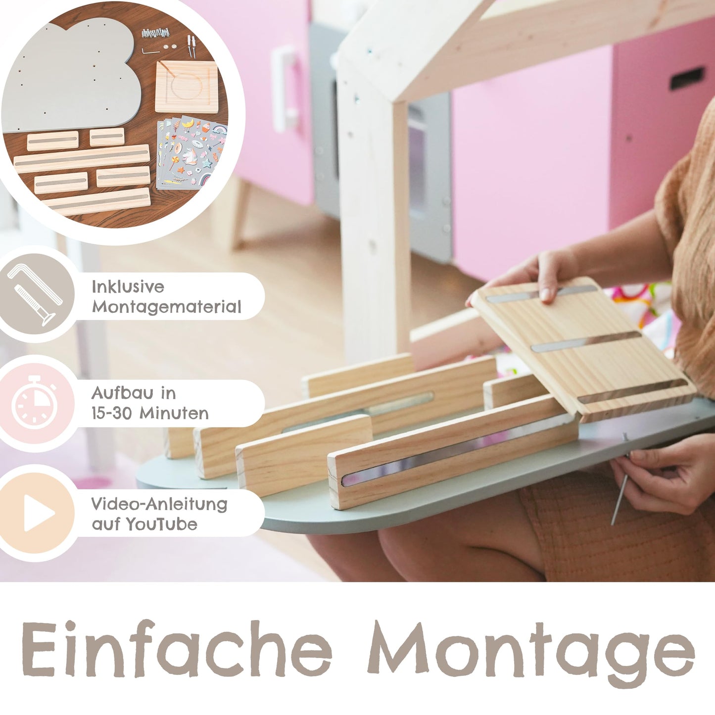 Milula Studios Tonie Shelf Cloud Large for 55 Tonies, for Toniebox & Tonie Audio Figures, Girls & Boys, Storage, Figures, Tonie Shelf