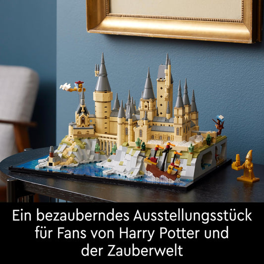 LEGO Harry Potter Hogwarts Castle with grounds - Collectible set for adults including main tower & astronomy tower, Chamber of Secrets & architect Minifigure - 76419
