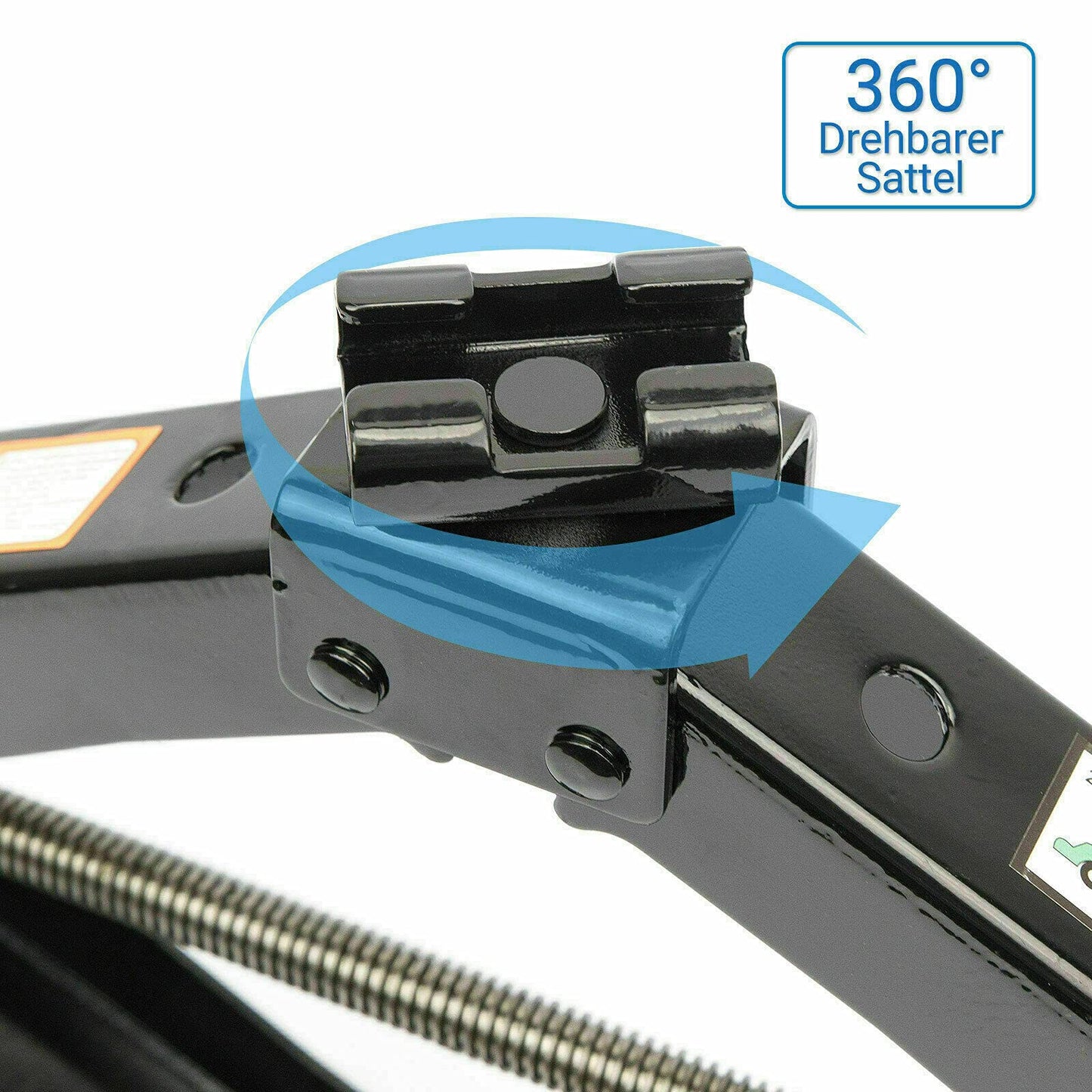 2T scissors jack, 98-440mm, Car Jack Kit with ratchet, steel column and rubber, Auto lift, enlarged steel plate, portable jack for car MPV SUV (SN4547)