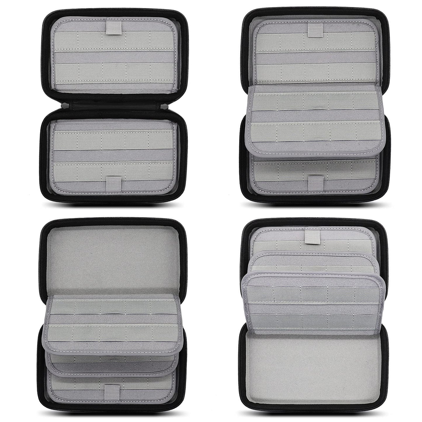 80 Switch game storage bag game case compatible with Nintendo Switch/Switch 2, game card box organizer hard case protective cover, black.