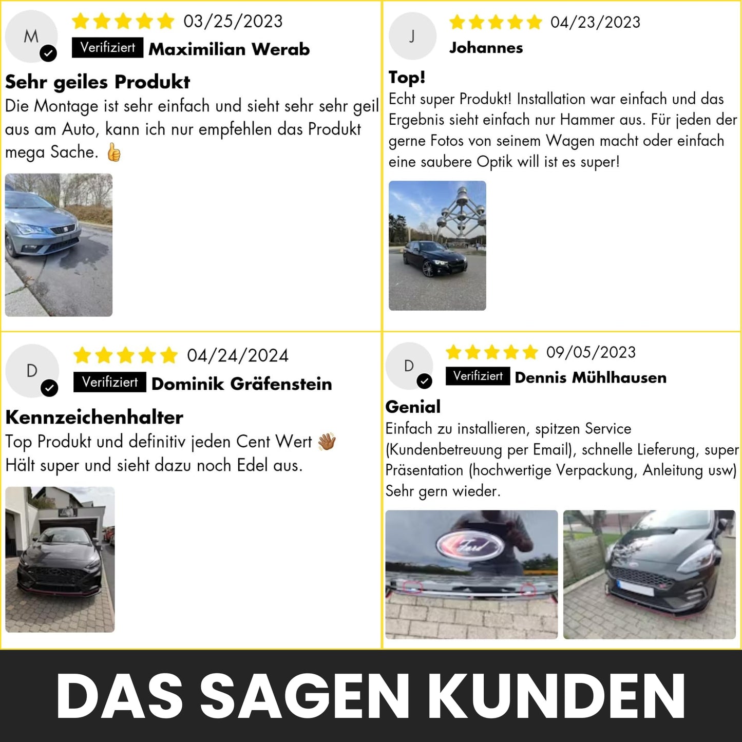 Ivality Magnetic License Plate Holder for 2 Plates, Invisible Frameless Magnetic License Plate Holder for Car, Interchangeable License Plate Holder for Austria, Road Legal, TÜV tested up to 350 km/h.