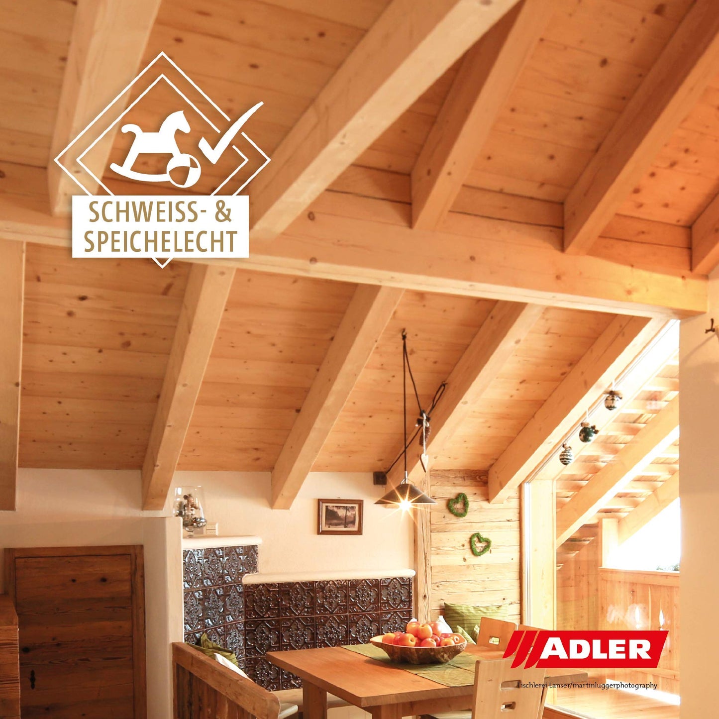 ADLER Interior Stain W10 750ml White eco-friendly wood stain for indoor use water-based interior stain