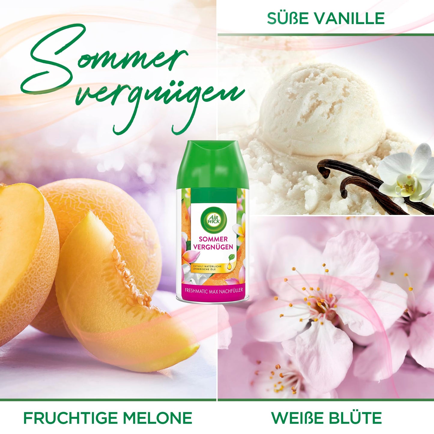 Air Wick Freshmatic Max refill set - Automatic air freshener - Summer Delight scent - 6 x 250 ml refills