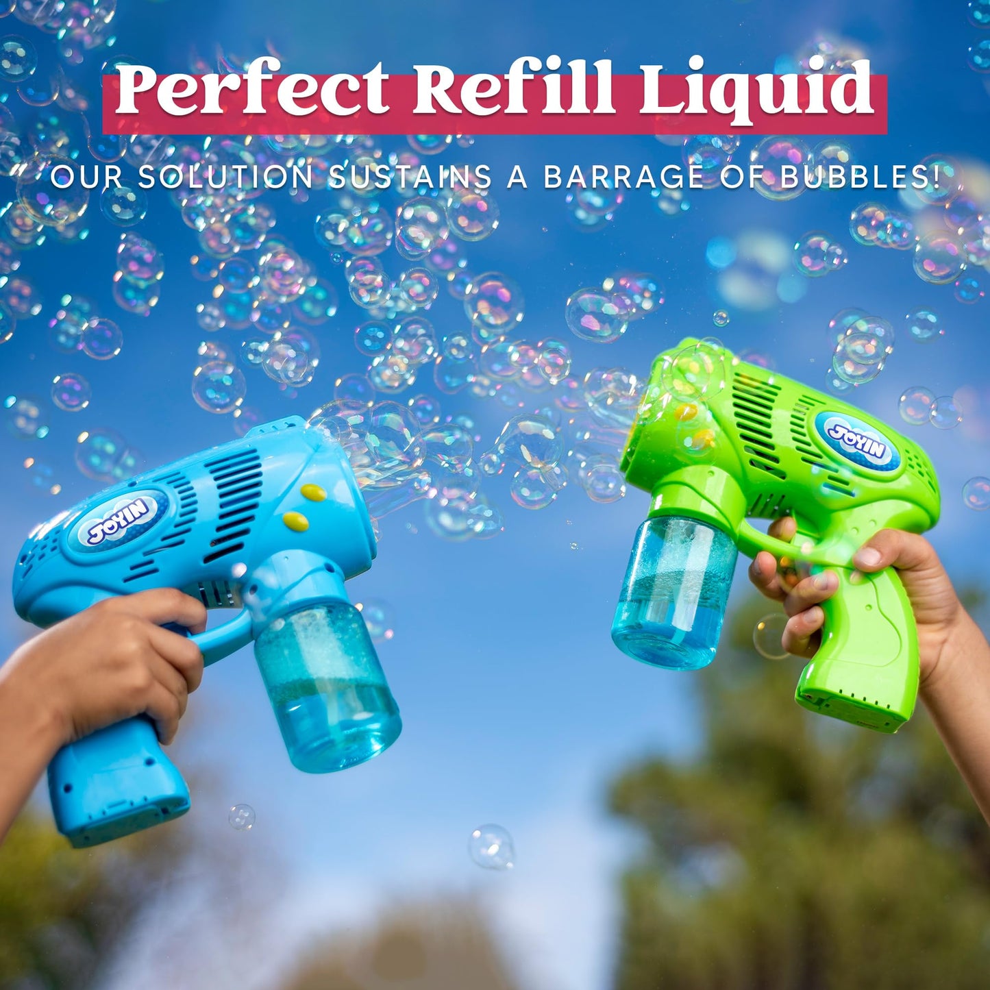 JOYIN 32 oz concentrated bubble solution (green) for kids, bubble liquid for boys and girls summer outdoor play, bubble blowing toys and prizes for the classroom