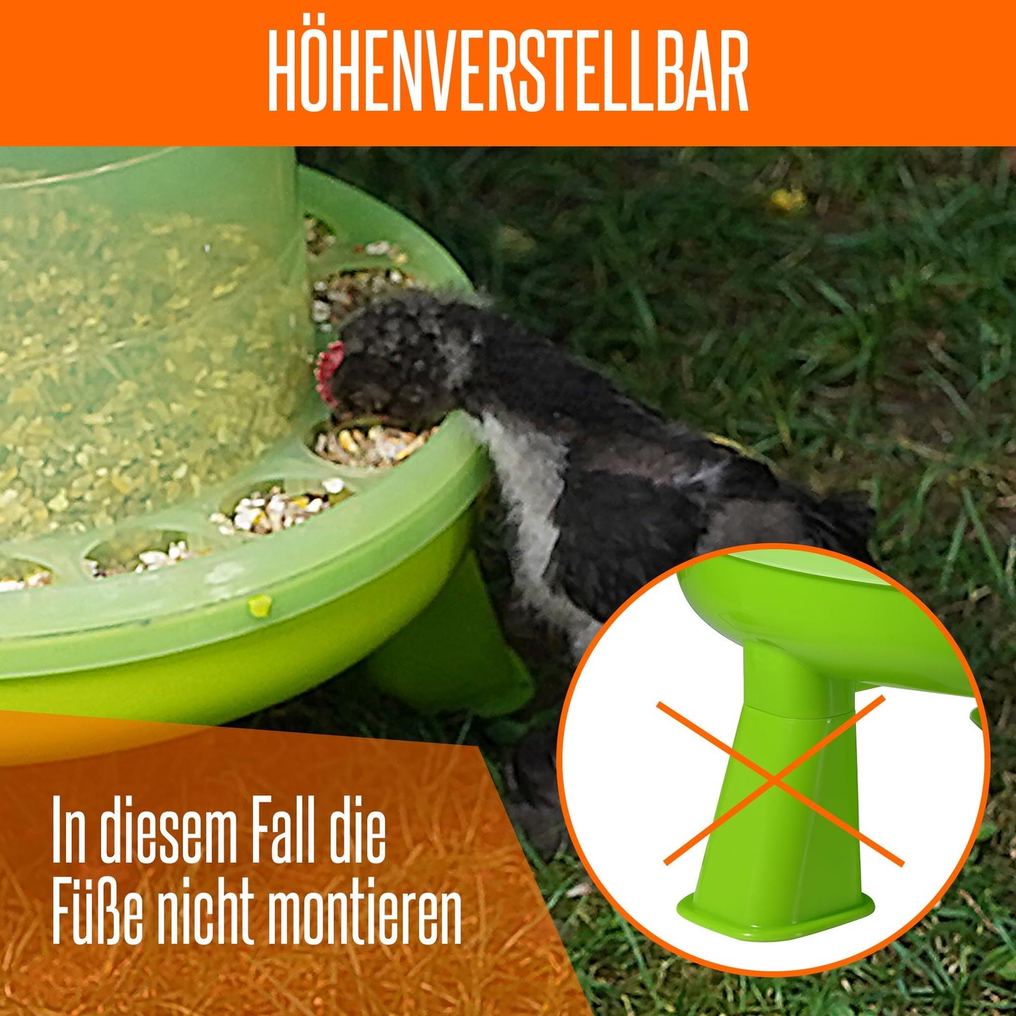8 liter poultry drinker green with feet and 4 kg poultry feeder green with feet for chickens, chicken feed trough, chicken feed dispenser, chicken feed automatic, chicken feeder, chicken feed dispenser