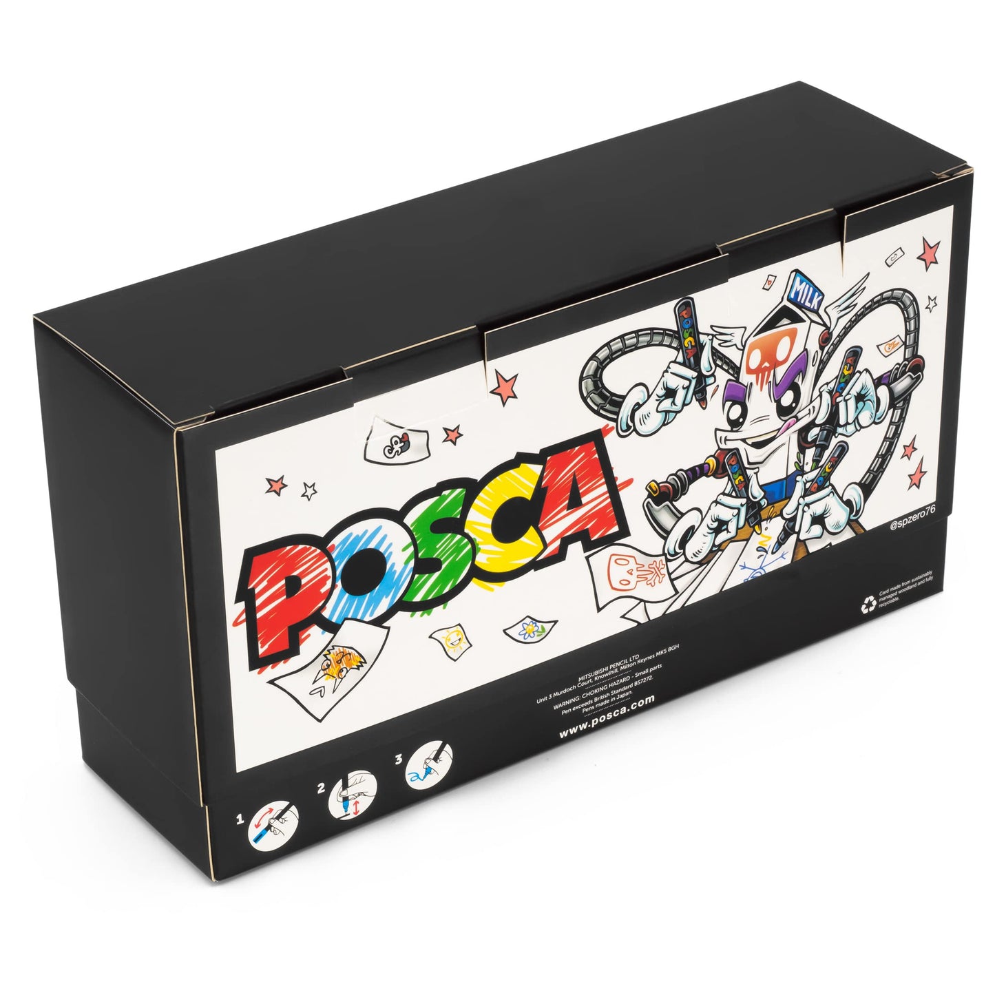 Posca paint markers, art pens, 1.8-2.5 mm, desk gift set (PC-1MR desk set, 23 pieces)