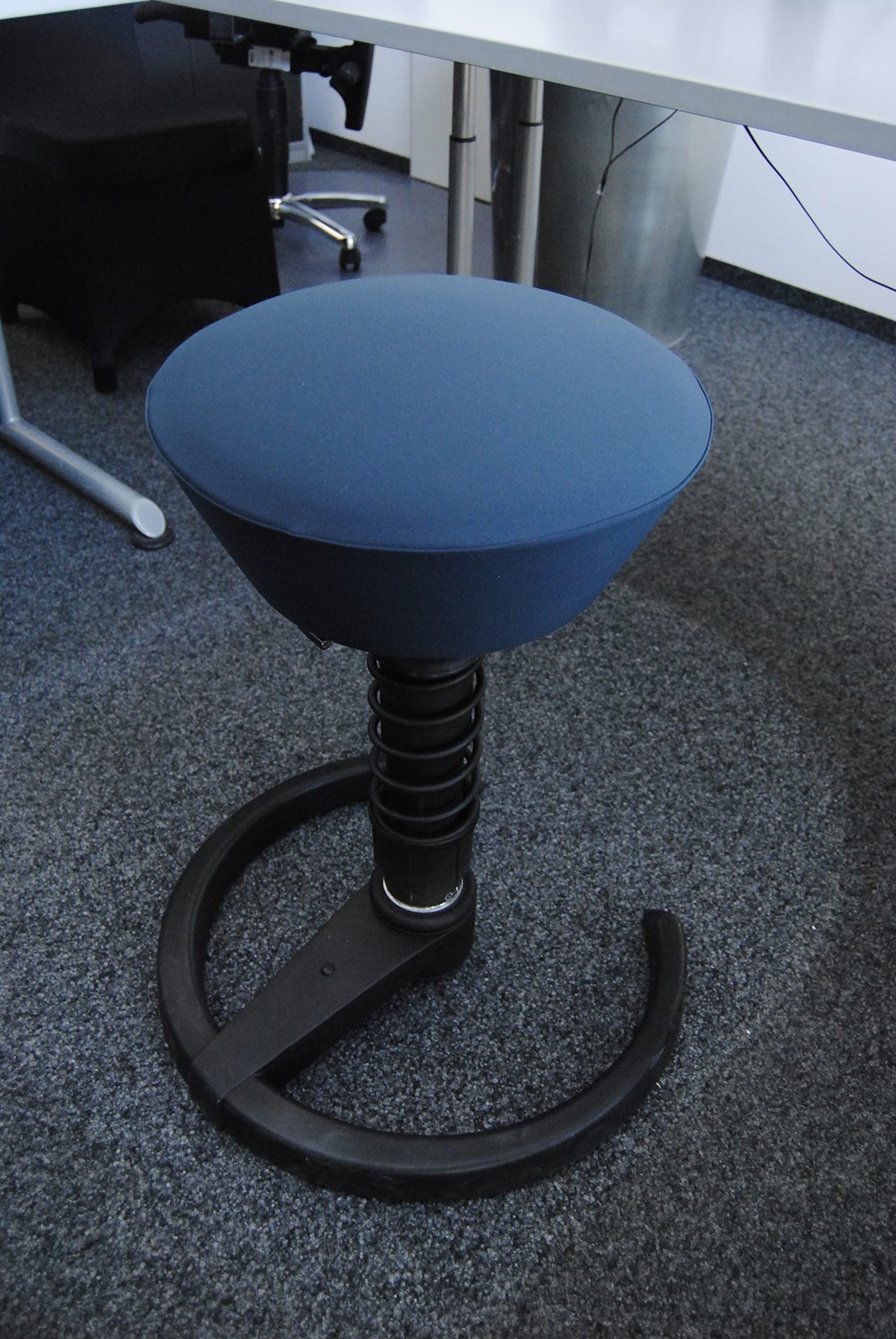OZZIRIS Removable Cover for Aeris Swopper, cover for seat cushion Swopper office chair - NOT complete stool (Blue-Anthracite)