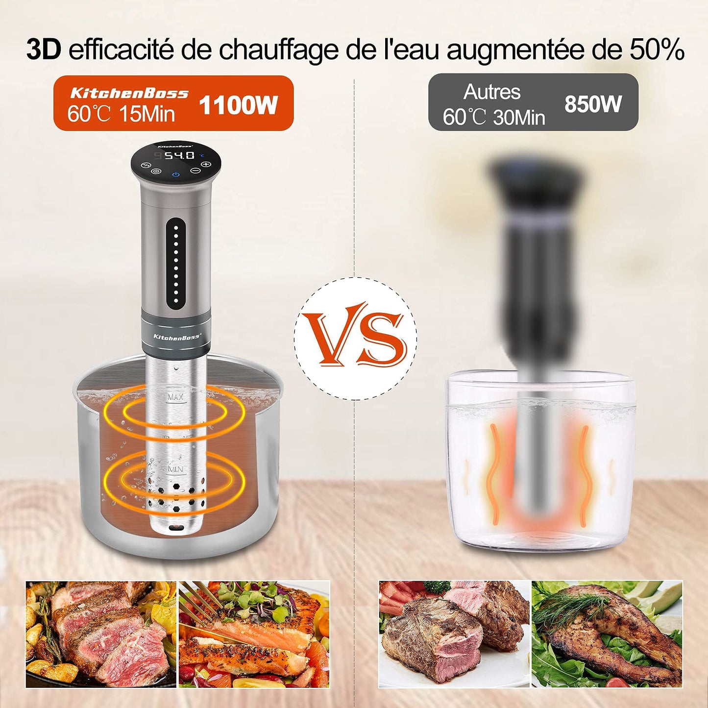 KitchenBoss Vacuum Sealer Set Cooker G310 Silver