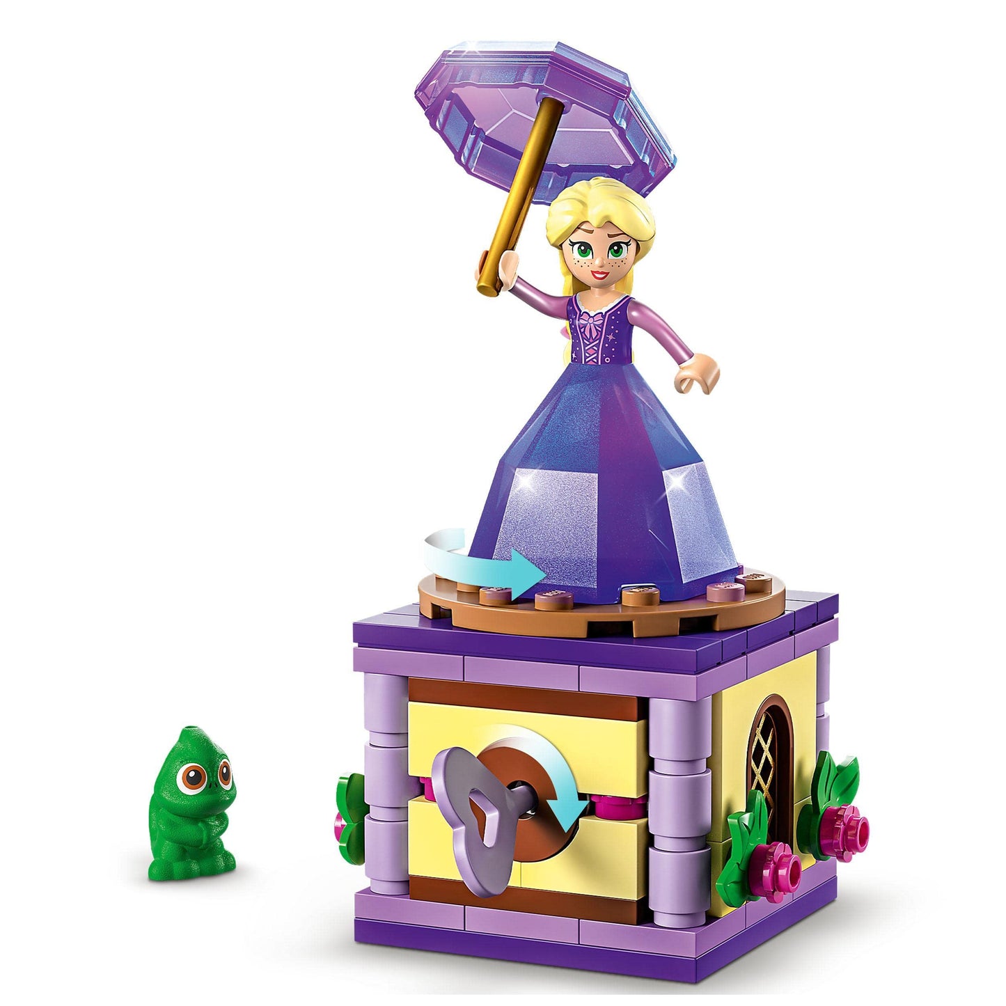 LEGO Disney Frozen Elsa's Ice Palace, Ice Queen Castle Toy & Disney Princess Rapunzel Music Box, Princess Toy