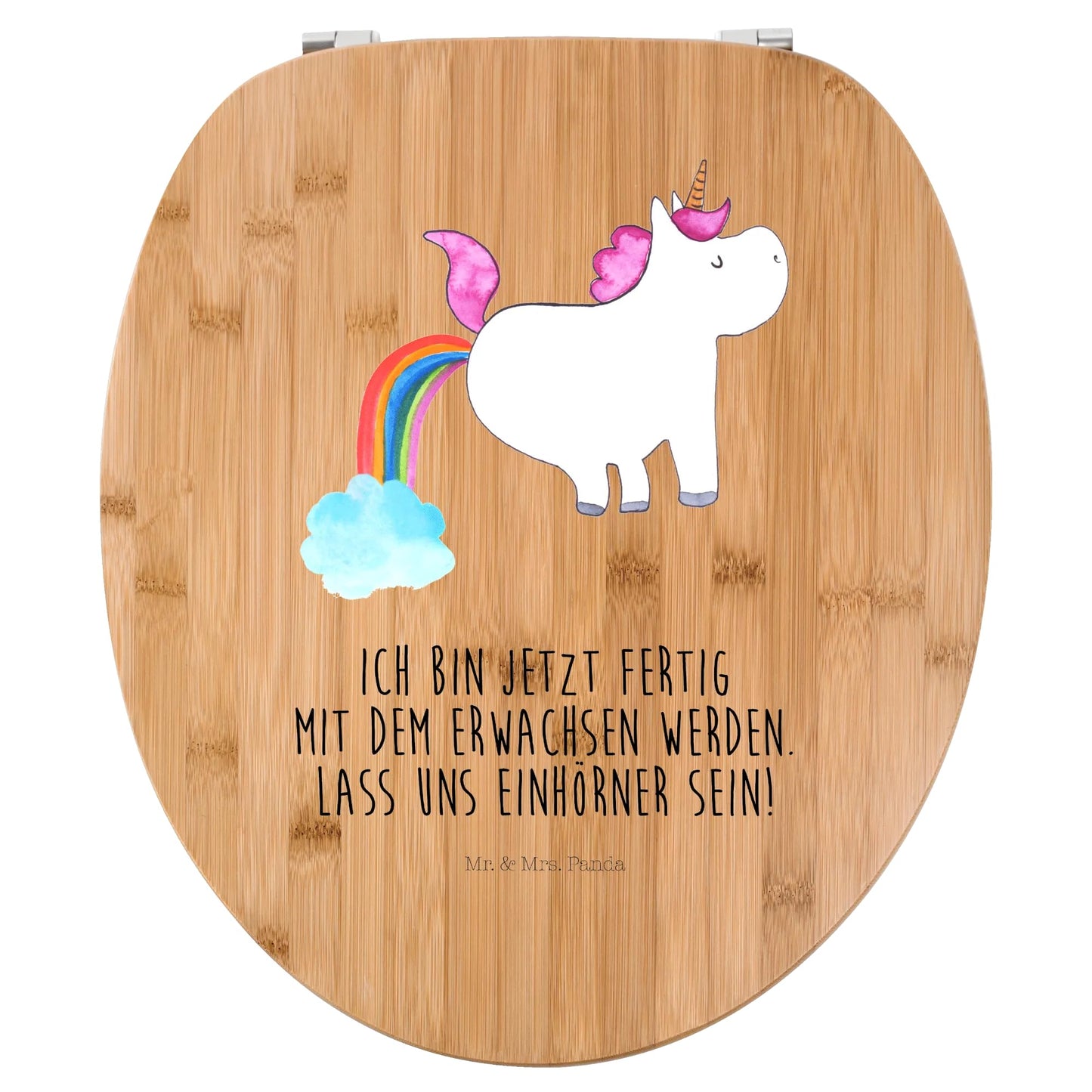 Mr. & Mrs. Panda Unicorn Fart Toilet Seat - Gift, Glitter, Rainbow, Unicorns, Unicorn Decor, Toilet Cover, Toilet Seat.