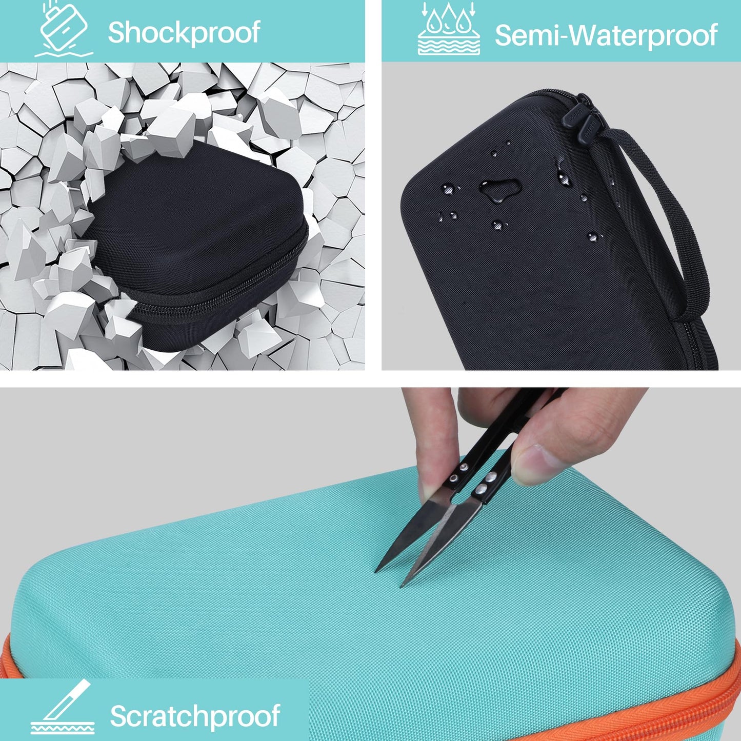 Lebakort hard protective case for SCRIB3D P1 3D printing pen / MYNT3D Super 3D pen / 3Doodler Start 3D printing pen.