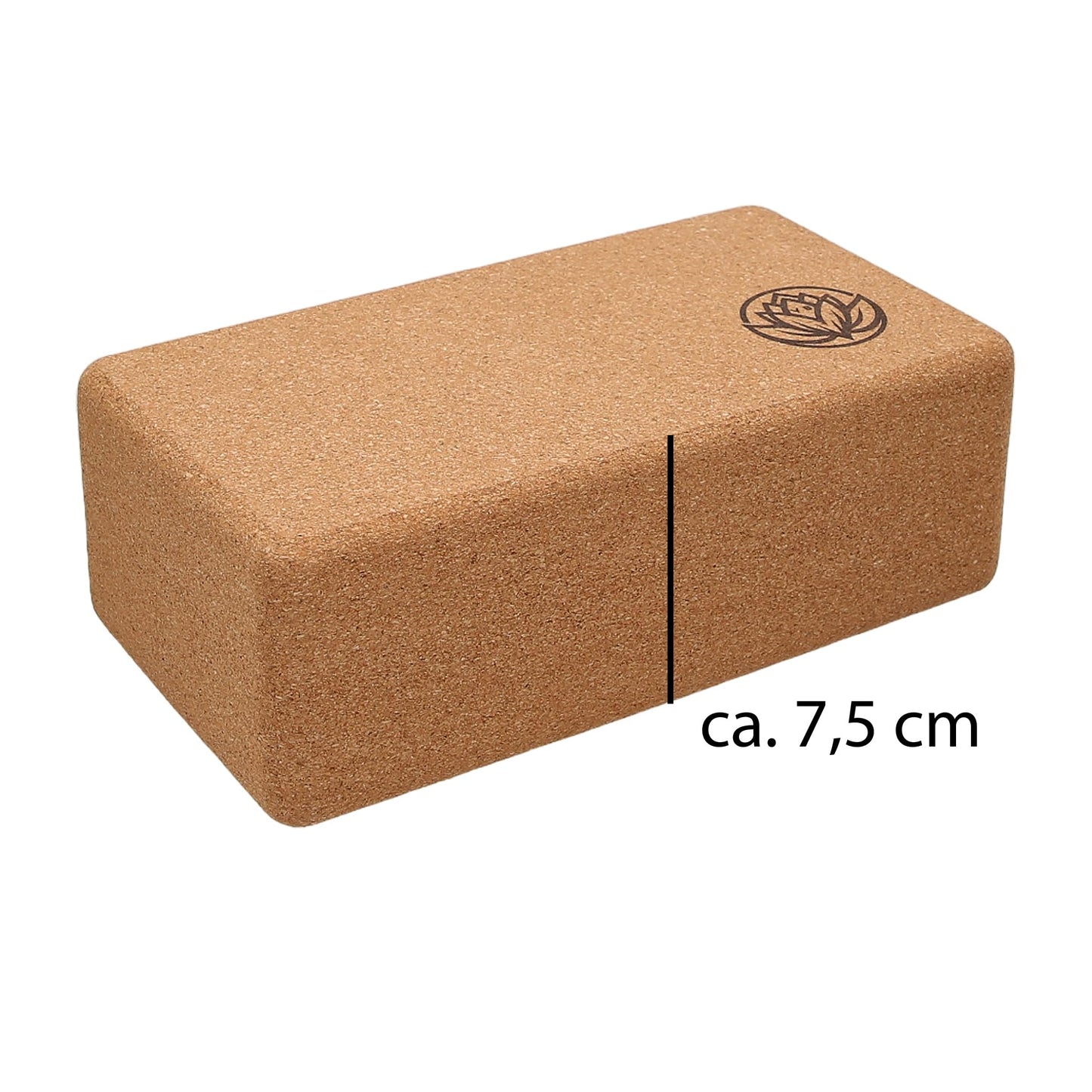 2 x Yoga Block by VonBueren | Cork yoga blocks | 22 x 12 x 7.5 cm each | Yoga accessories for women and men | Hatha block | Yoga bricks