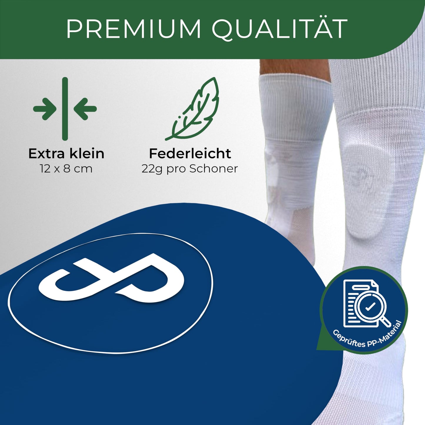 JDP Mini Shin Guards Soccer - Extra Small for Men and Kids, Anti-Slip, 12x8 cm, Blue