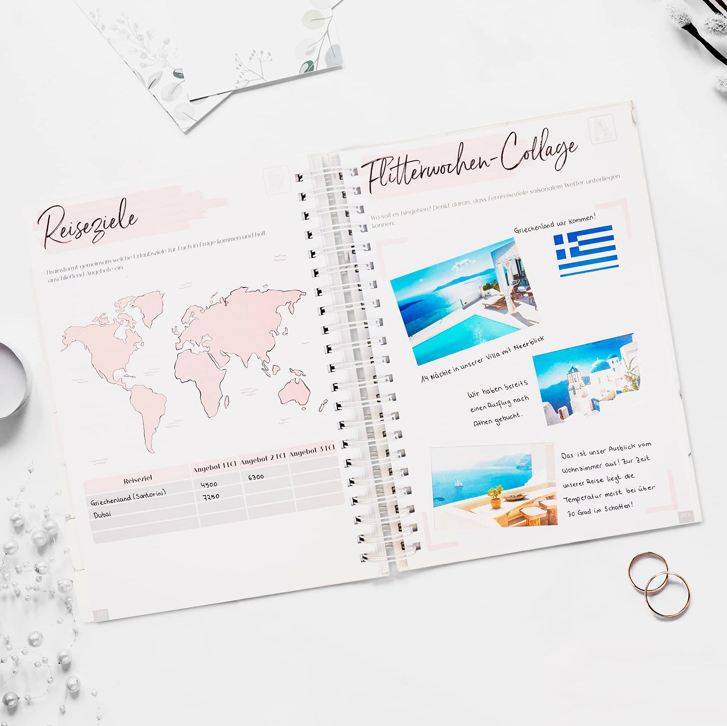 TWIVEE - The ultimate wedding planner - in German - over 200 pages - includes organizer and calendar - perfect gift for engagement - Wedding planning made easy.
