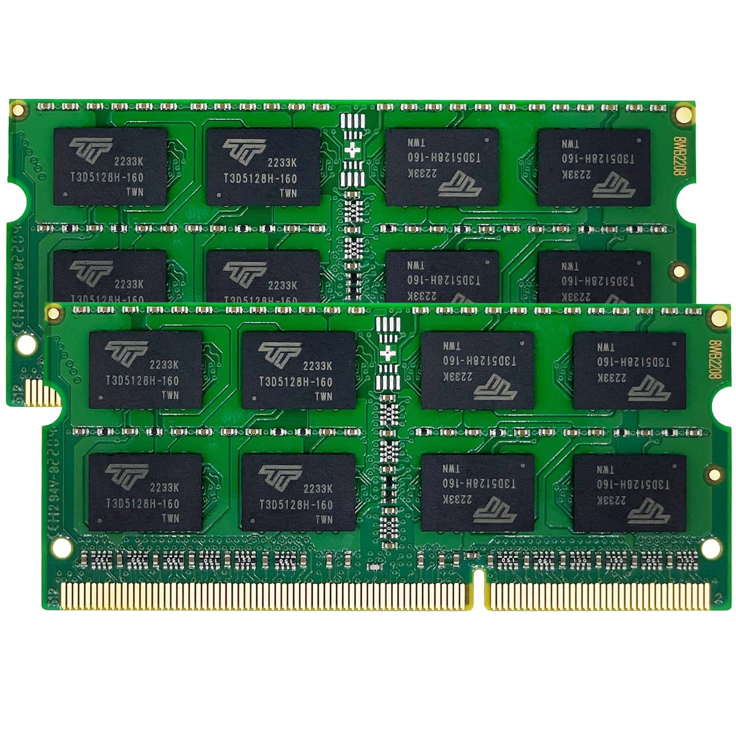 Timetec 16GB KIT (2x8GB) DDR3L/DDR3 1600 MHz PC3L-12800 / PC3-12800 Non-ECC Unbuffered 1.35V/1.5V CL11 2Rx8 Dual Rank 204 Pin SODIMM Laptop Notebook PC Computer Memory RAM Module Upgrade